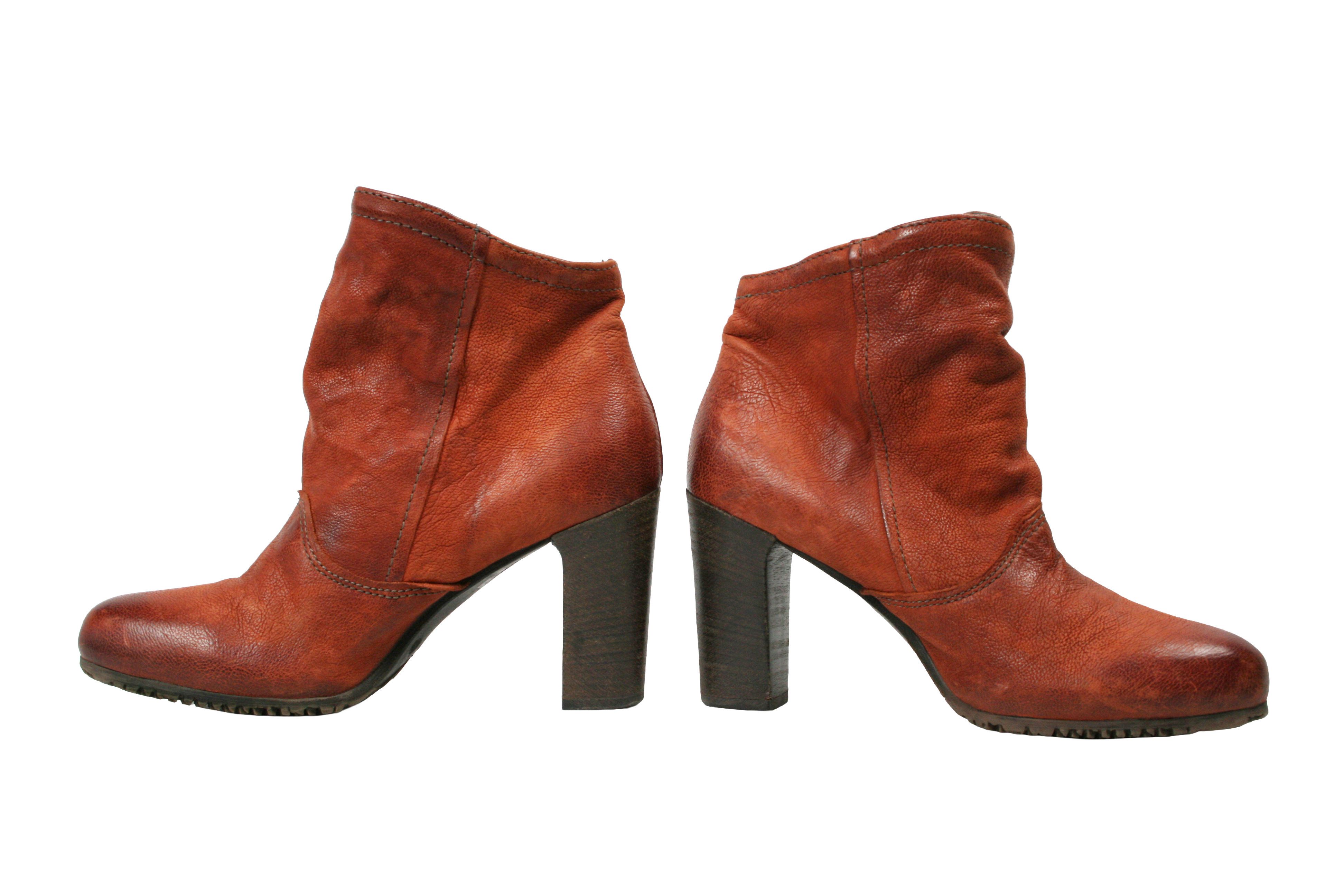 A.S.98 00S Airstep Grunge Avant Garde Heeled Ankle Boots Vintage Size US 9 / IT 39 - 10 Thumbnail