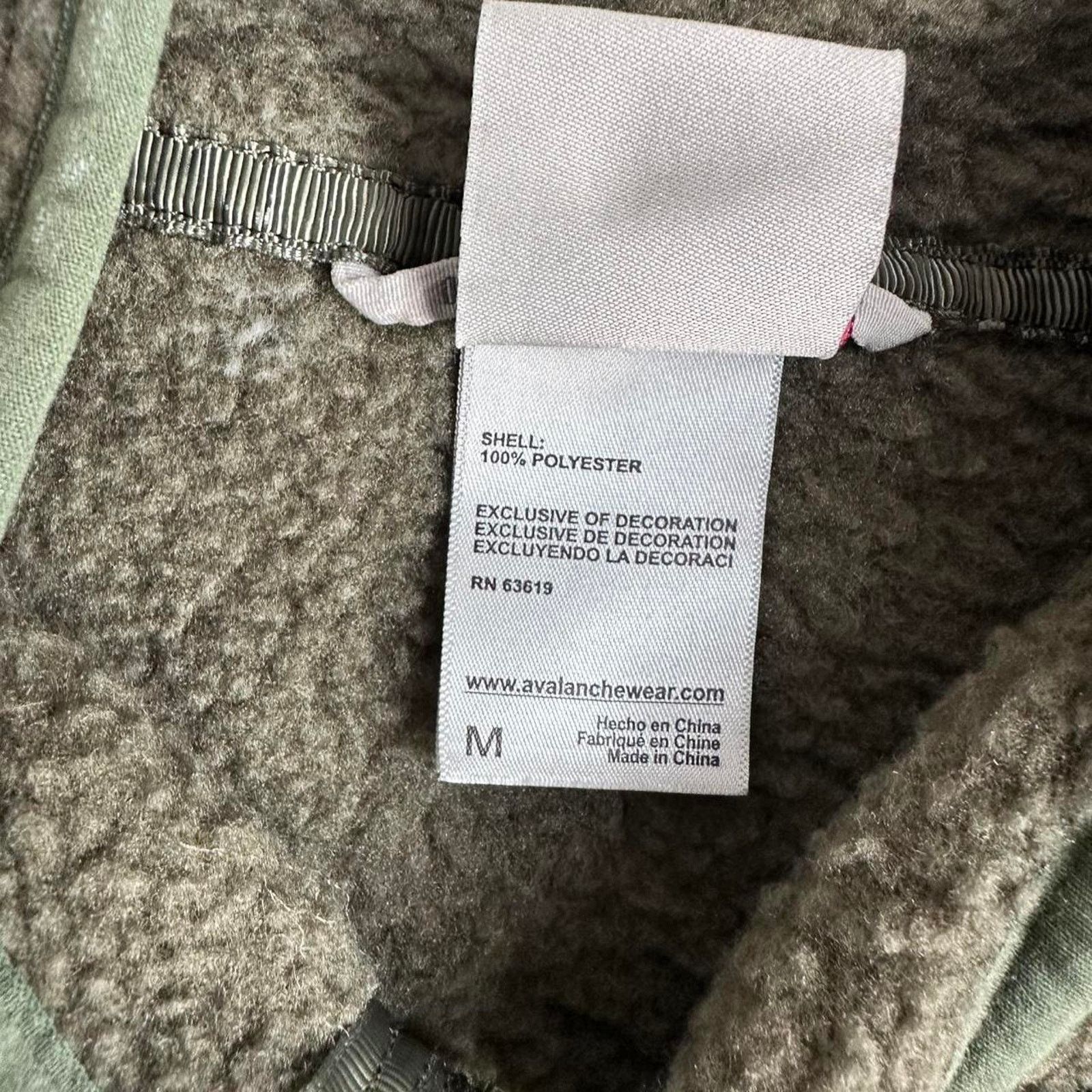 Outdoor Voices Avalanche 1/4 Zip Berber Fleece Pullover Sweater Olive Green Size M / US 6-8 / IT 42-44 - 4 Thumbnail