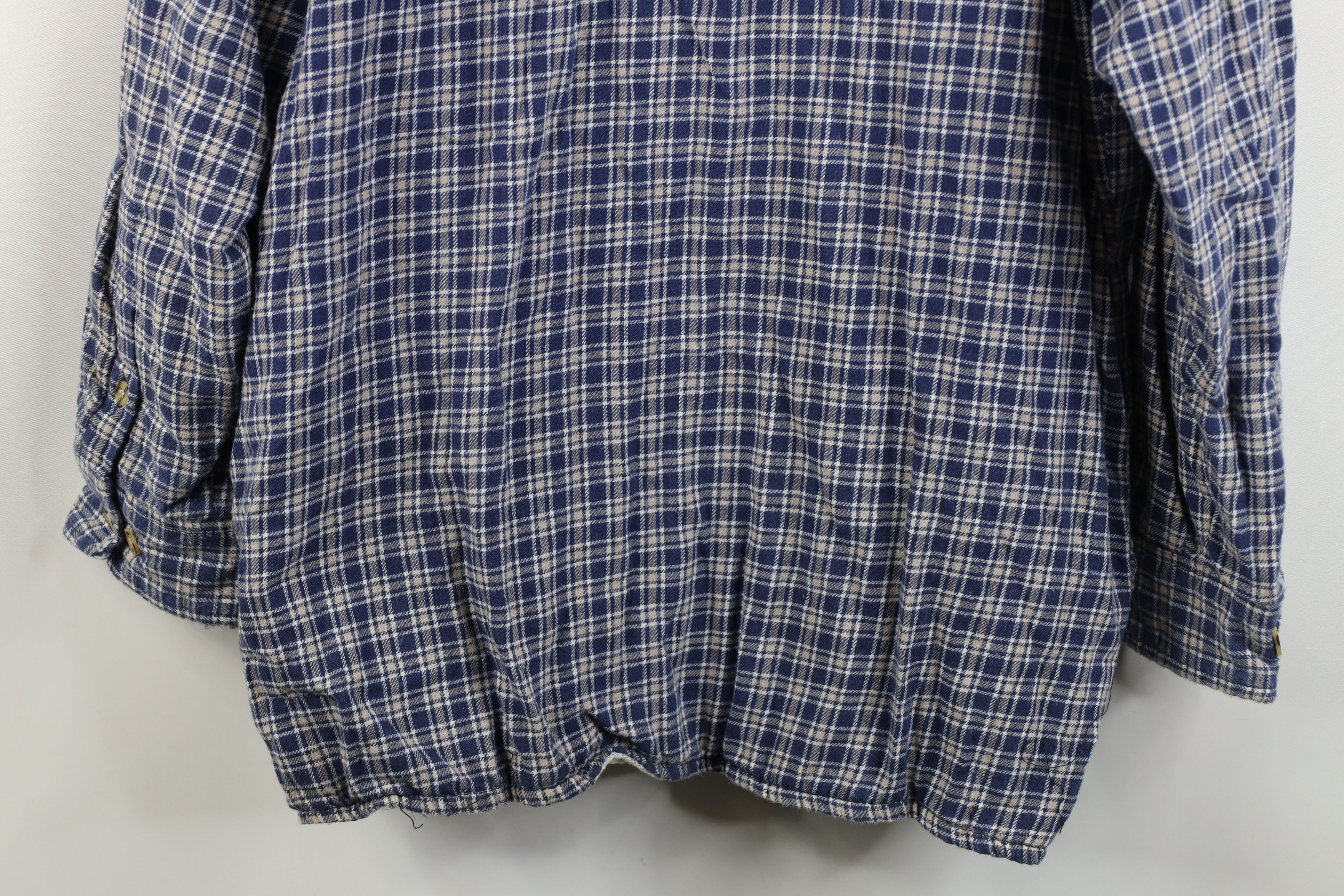 Vintage Vintage 90s Streetwear Waffle Lined Flannel Shirt Jacket Size US L / EU 52-54 / 3 - 13 Thumbnail