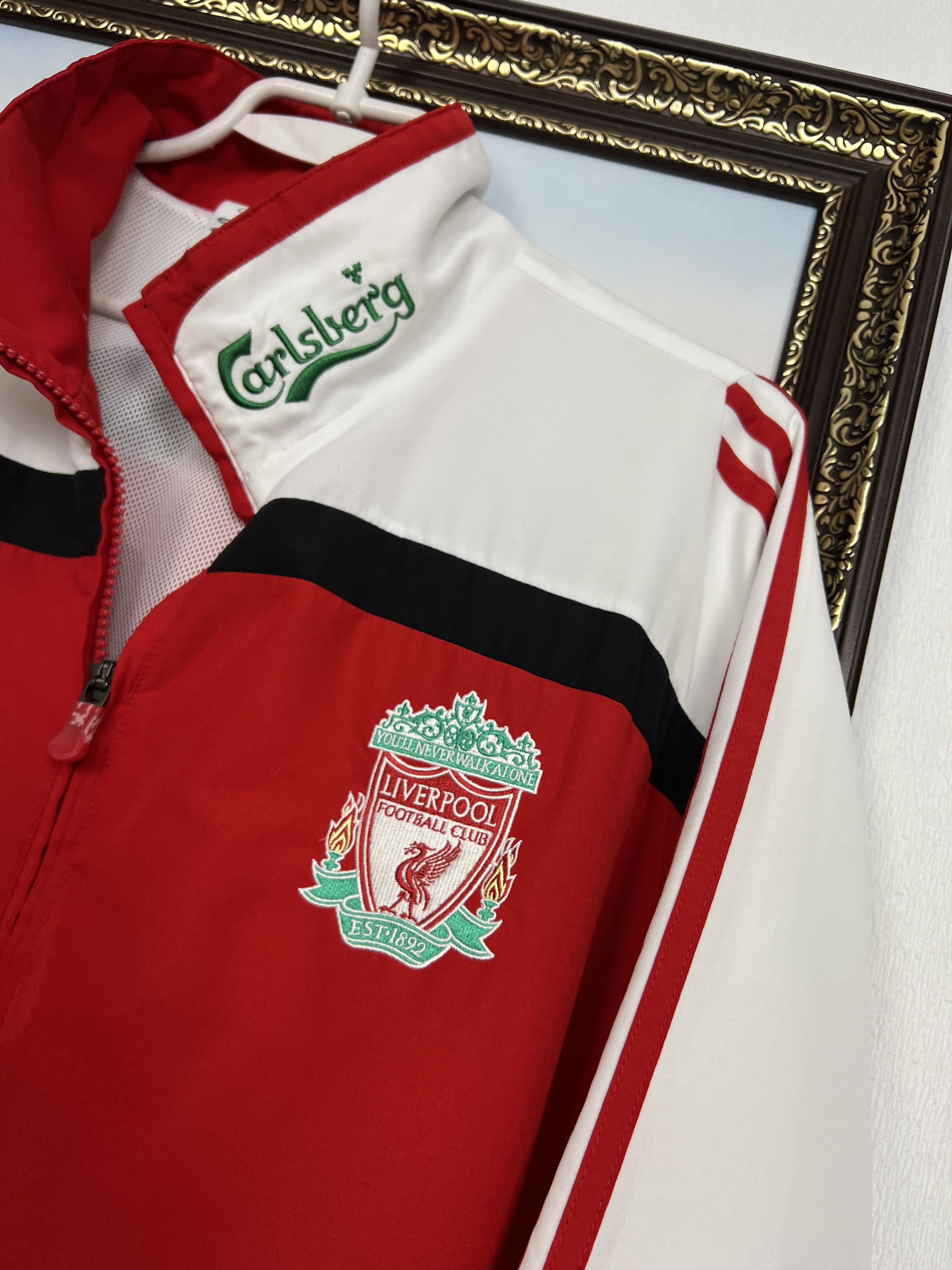 Adidas Vintage Liverpool Football Jacket Soccer Track Top Zip YNWA Size US L / EU 52-54 / 3 - 3 Thumbnail