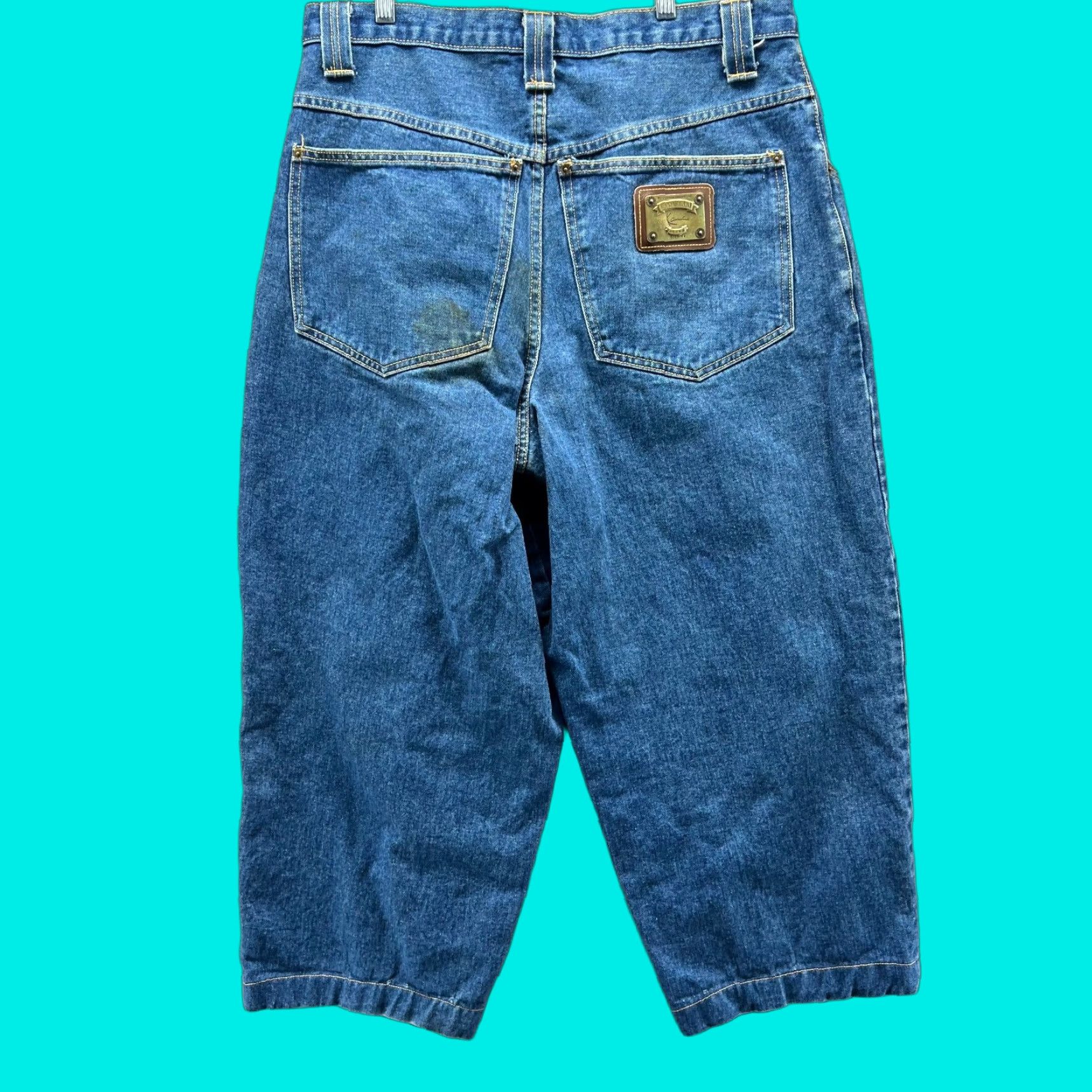 Karl Kani VINTAGE Karl Kani Jeans Shorts Mens 34 Blue Denim Baggy USA Cotton Wide Y2K Shirt? Size US 34 / EU 50 - 1 Thumbnail