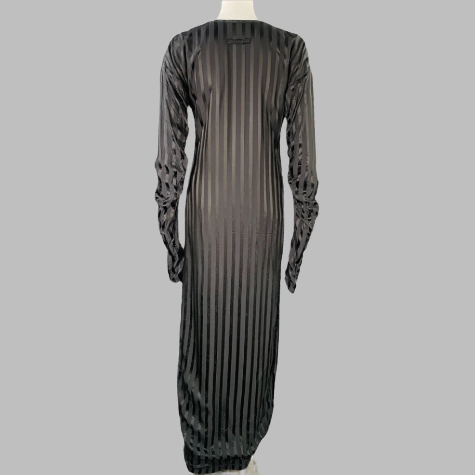 Jean Paul Gaultier JEAN PAUL GAULTIER Black Acetate Blend Stripe Long Sleeve Size M / US 6-8 / IT 42-44 - 4 Thumbnail