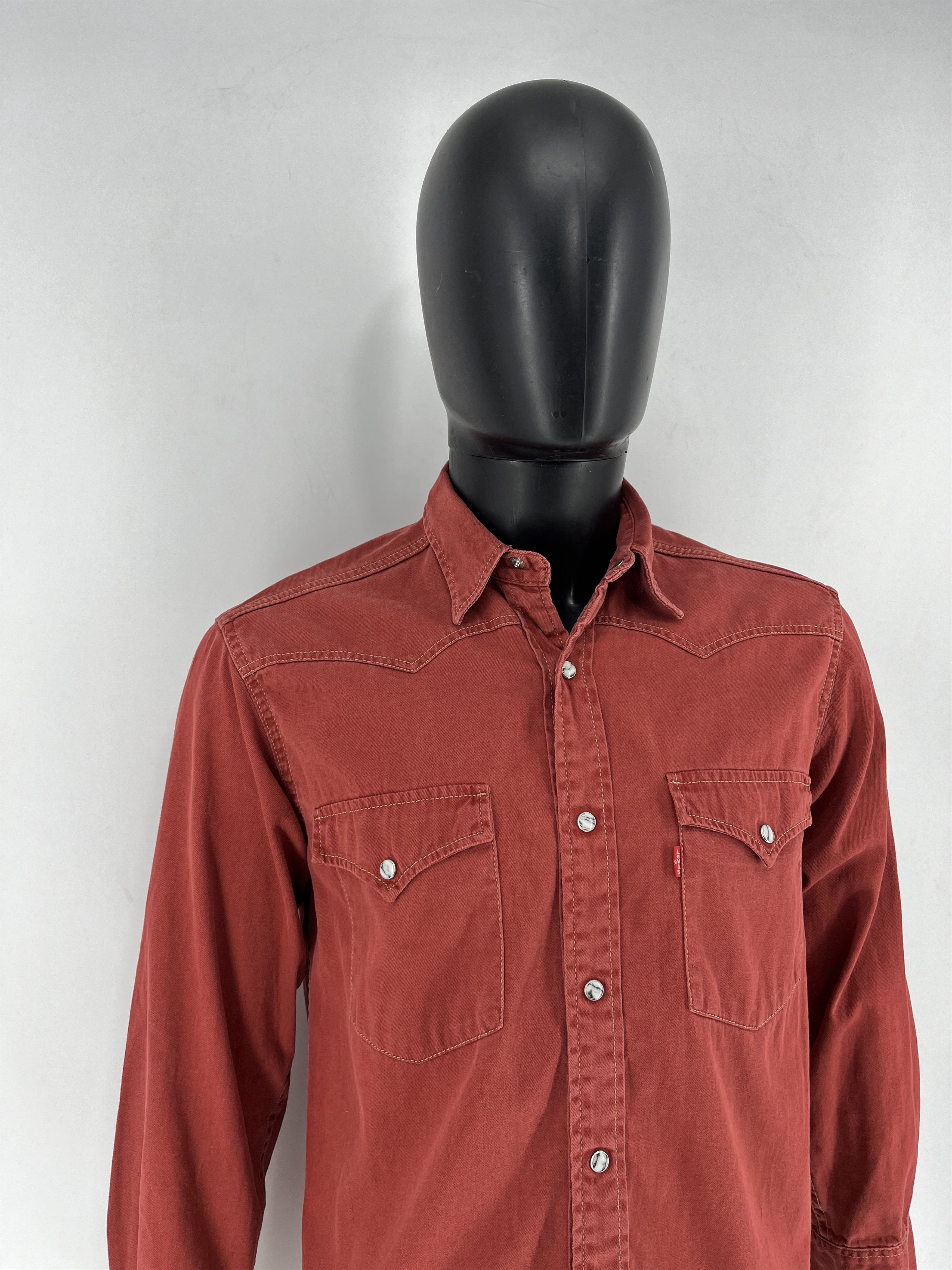 Levi's Vintage Clothing × Vintage Vintage 90s Levi’sLevi’s White Red Jacket Size US S / EU 44-46 / 1 - 8 Thumbnail