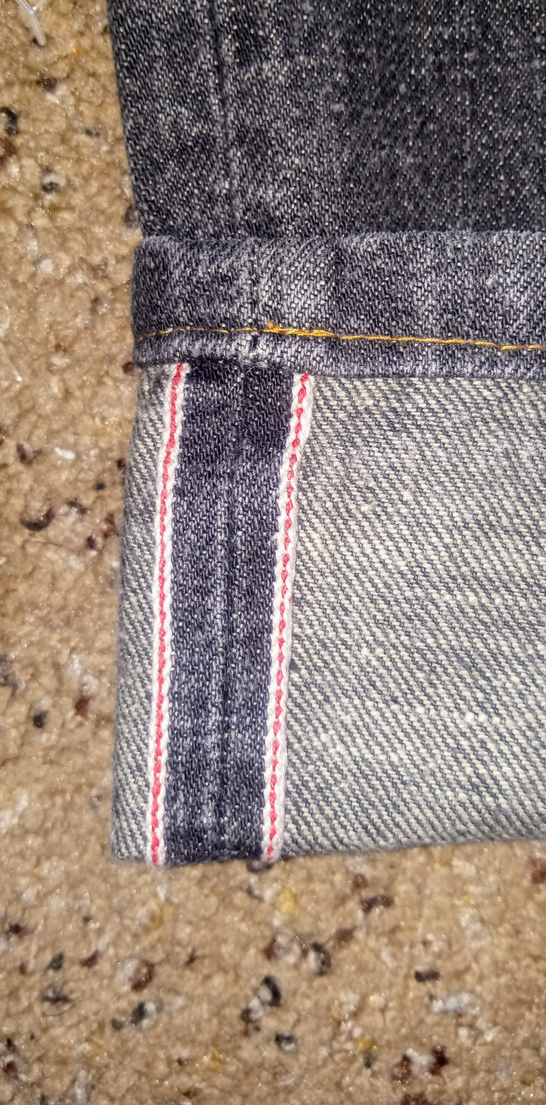 April 77 April 77 Records Black redline Japanese Selvedge Denim 33x23 Size US 33 - 5 Thumbnail