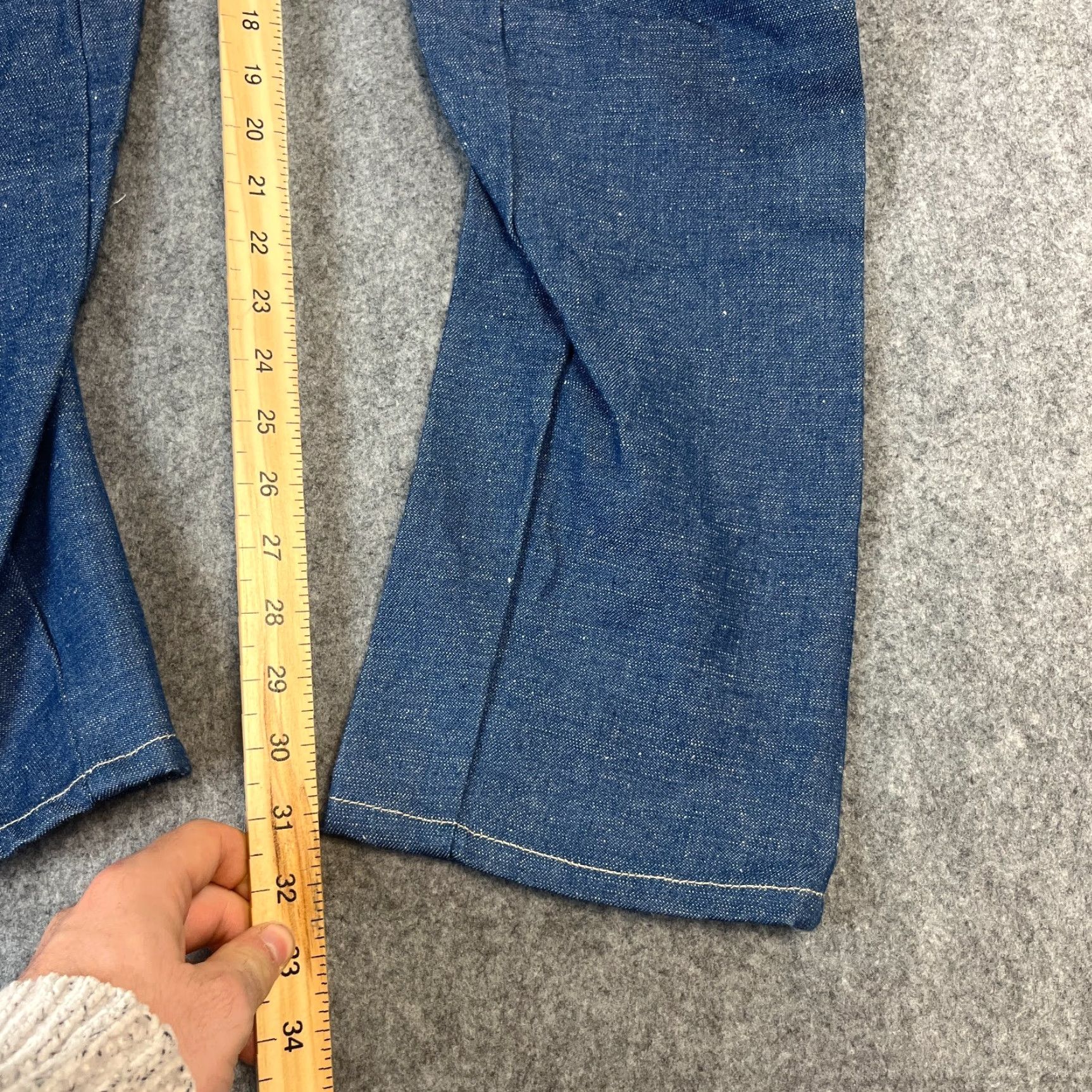 Twisted X Voi Jeans Mens Jeans Regular Tapered Arc 30 32 Blue Denim Cotton Pockets 00s Y2K Preppy Vintage No Size US 30 / EU 46 - 4 Thumbnail