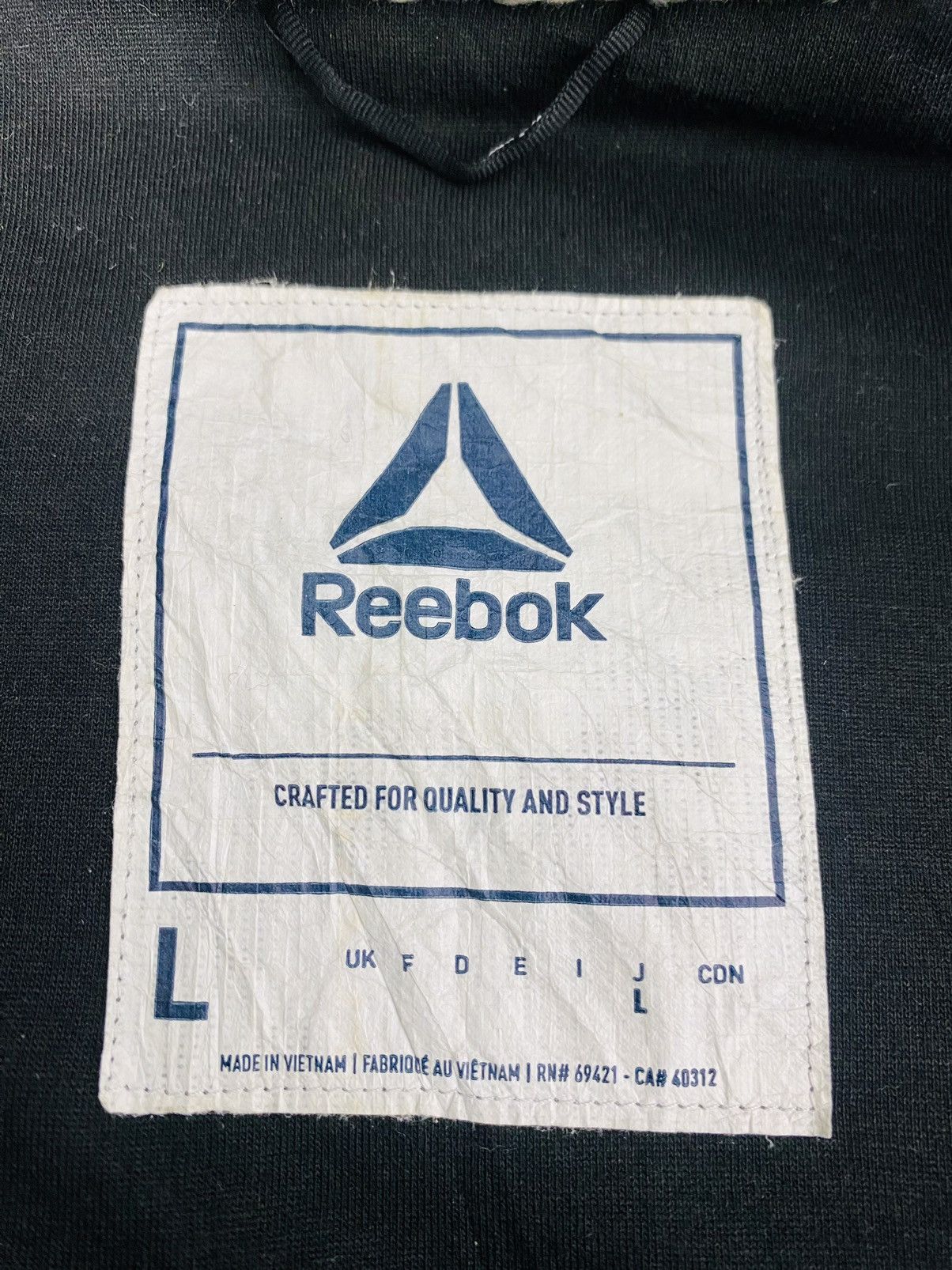 Reebok A12 - 🇯🇵 Reebok Zipper Fleece Size US L / EU 52-54 / 3 - 12 Thumbnail