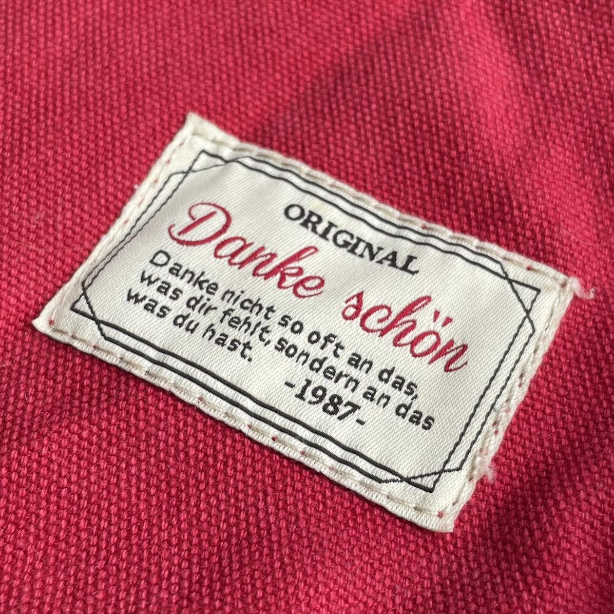 Japanese Brand Danke Schön 2 Way Canvas Tote Sling Bag Size ONE SIZE - 7 Thumbnail