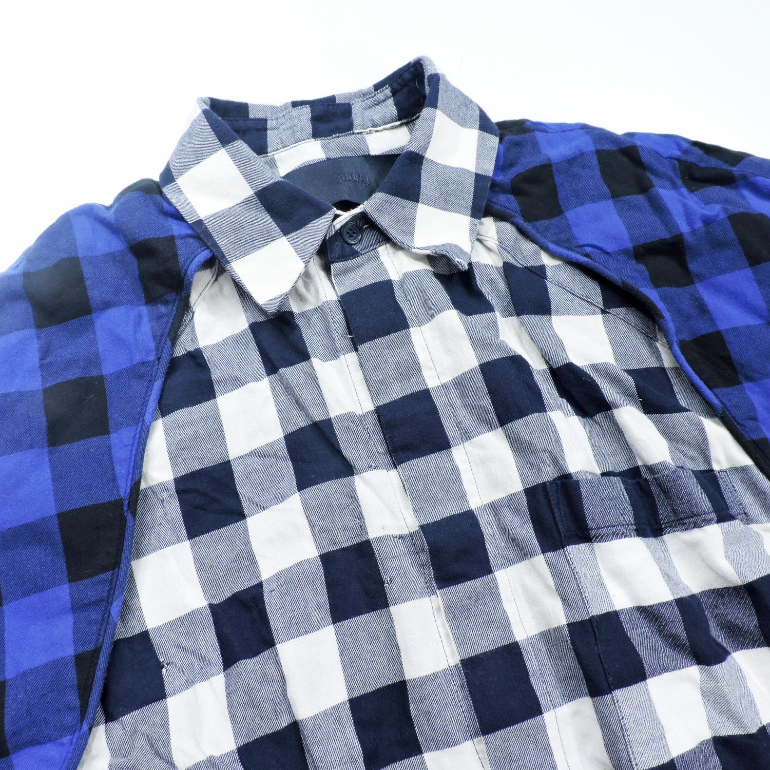 Juun.J JUNN.J DOUBLE LAYER PLAID LONG SLEEVE SHIRT Size US S / EU 44-46 / 1 - 9 Thumbnail