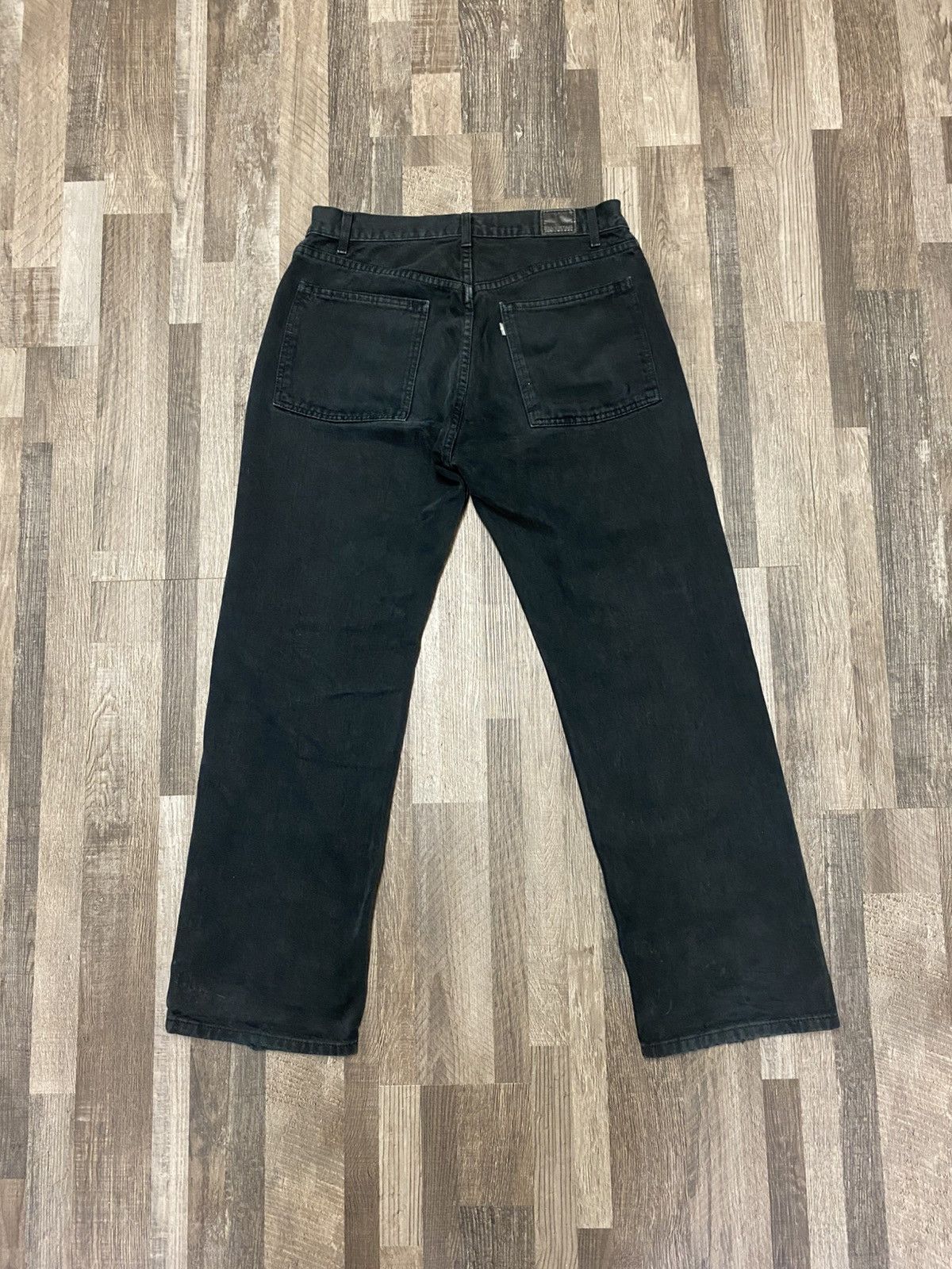 Levi's Vintage 90’s Black Levi’s Sliver Tab Baggy Denim Jeans Y2K Size US 32 / EU 48 - 2 Thumbnail