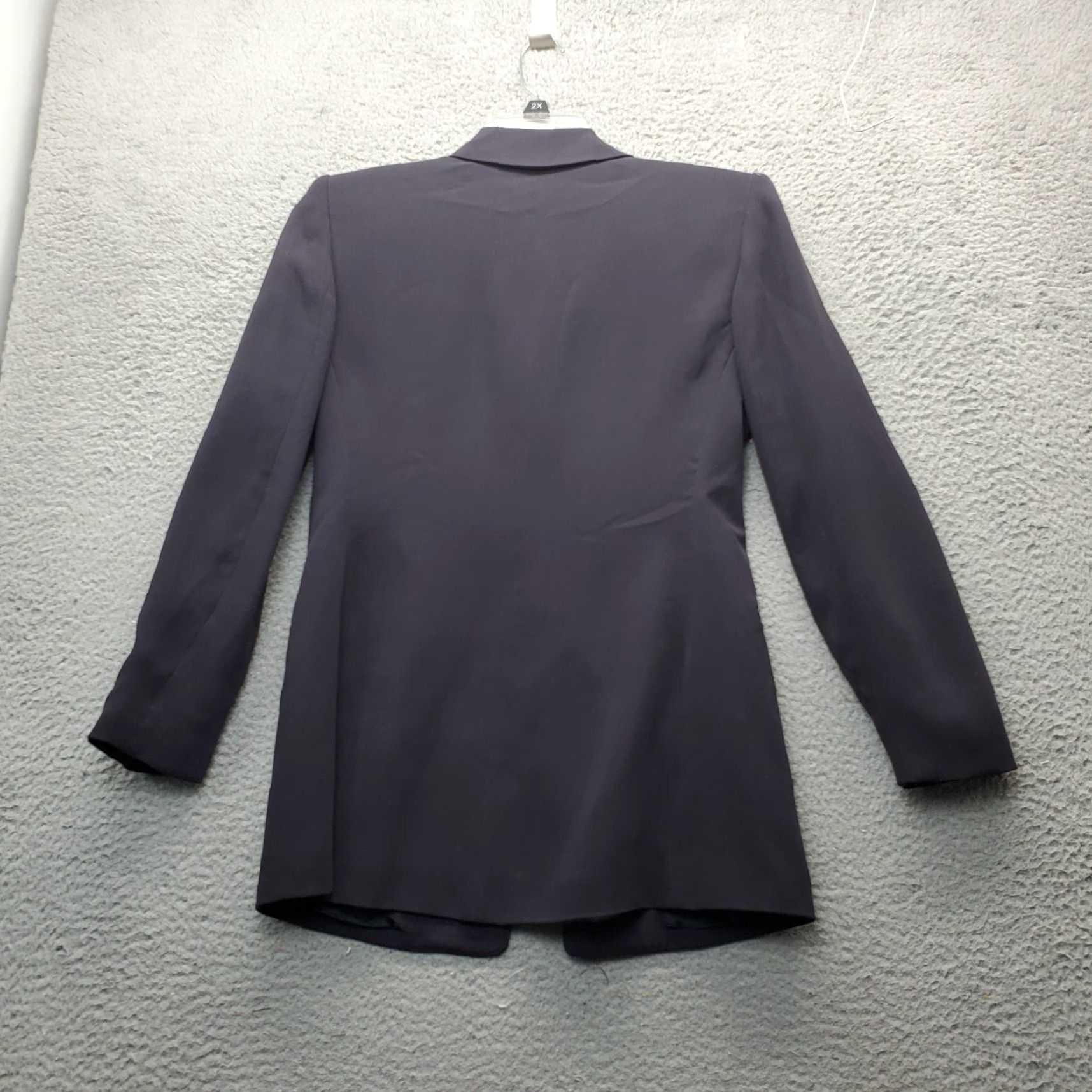 Jones New York Jones New York 2 Piece Set Blazer & Skirt Womens Size 4 Black 100% Silk Lined Size 27" / US 4 / IT 40 - 3 Thumbnail