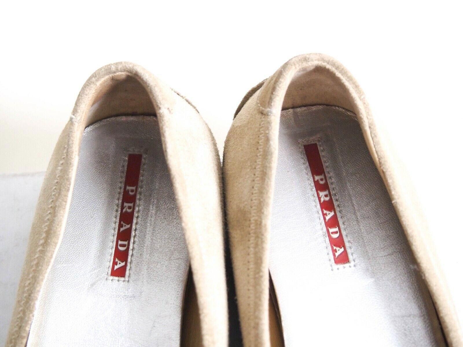 Prada Prada Loafers Beige Suede Women Size EU 36.5 US 6.5 $520 Size US 6.5 / IT 36.5 - 5 Thumbnail