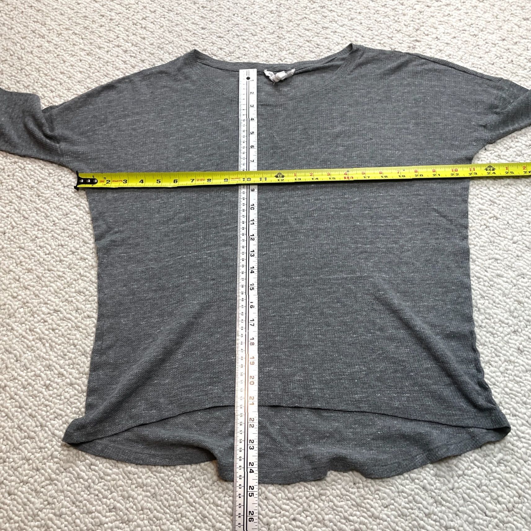 BCBGeneration BCBGeneration Shirt Womens Medium Gray Long Sleeve Soft Stretch Pullover Casual Size M / US 6-8 / IT 42-44 - 5 Thumbnail
