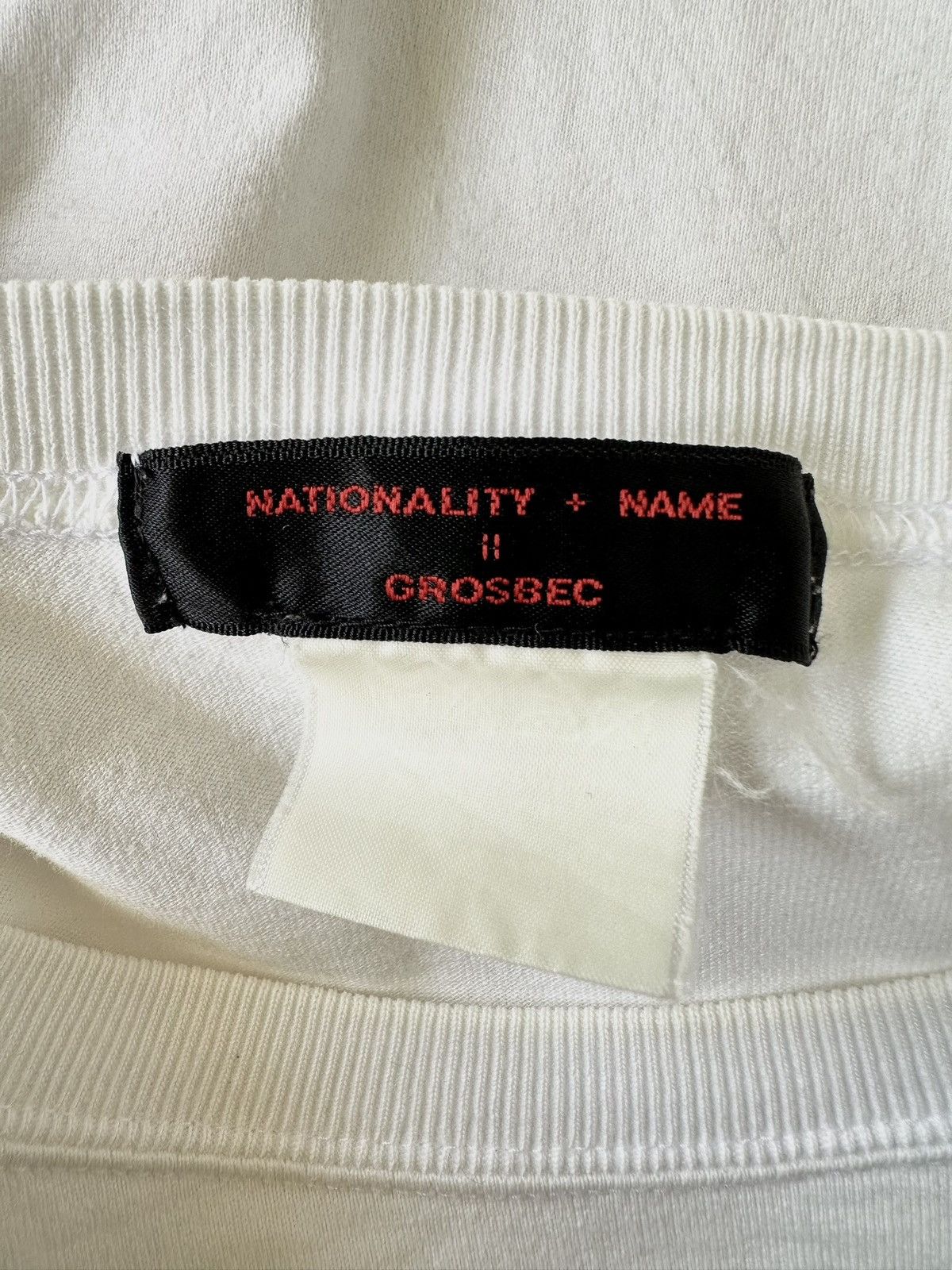 20471120 90's Nationality + Name = Grosbec punk statement tee Size US S / EU 44-46 / 1 - 7 Thumbnail