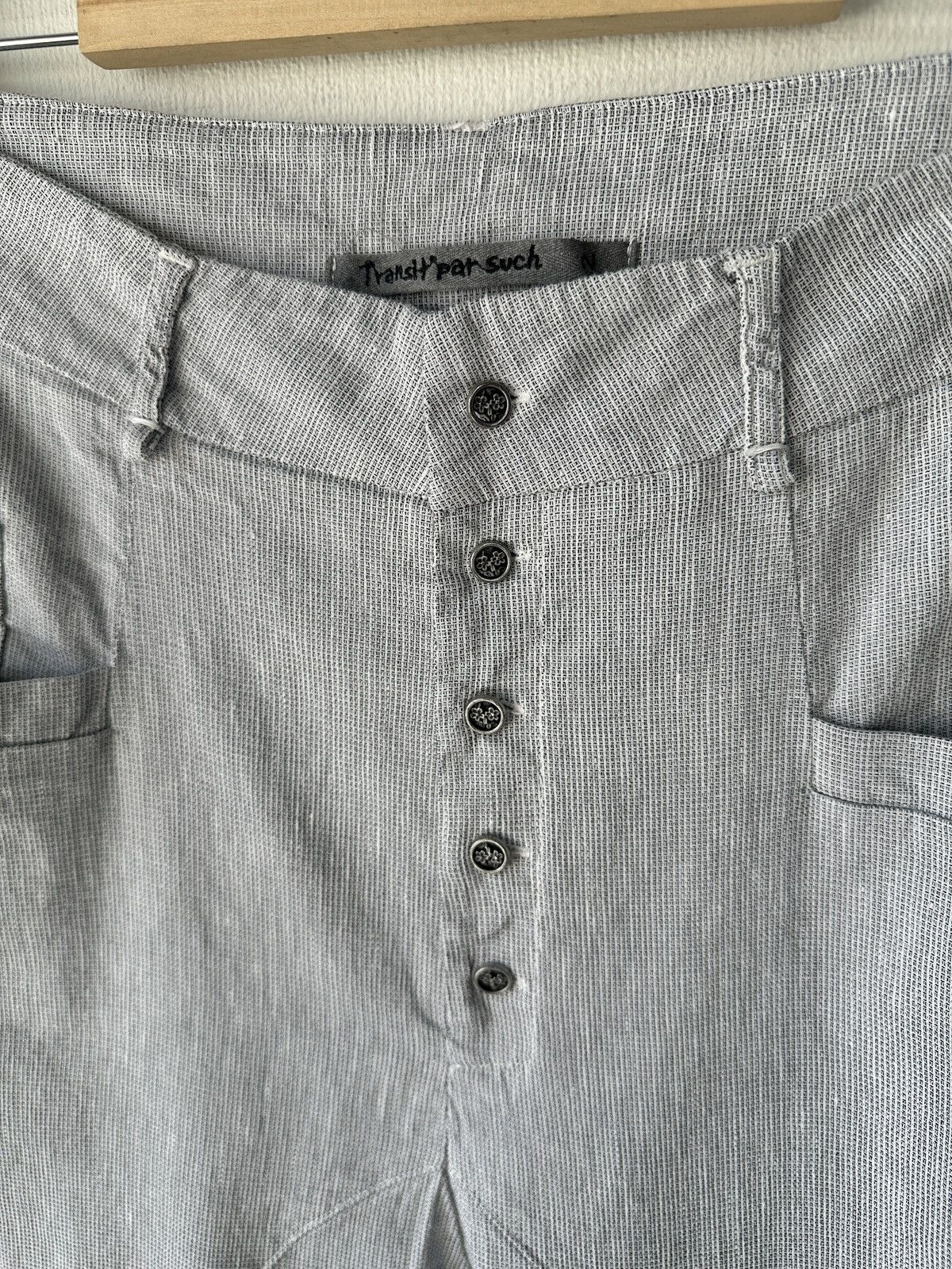 Transit TRANSIT PAR SUCH Drop Crotch Linen Blend Cropped Pants Sz 2 Size 30" / US 8 / IT 44 - 6 Thumbnail