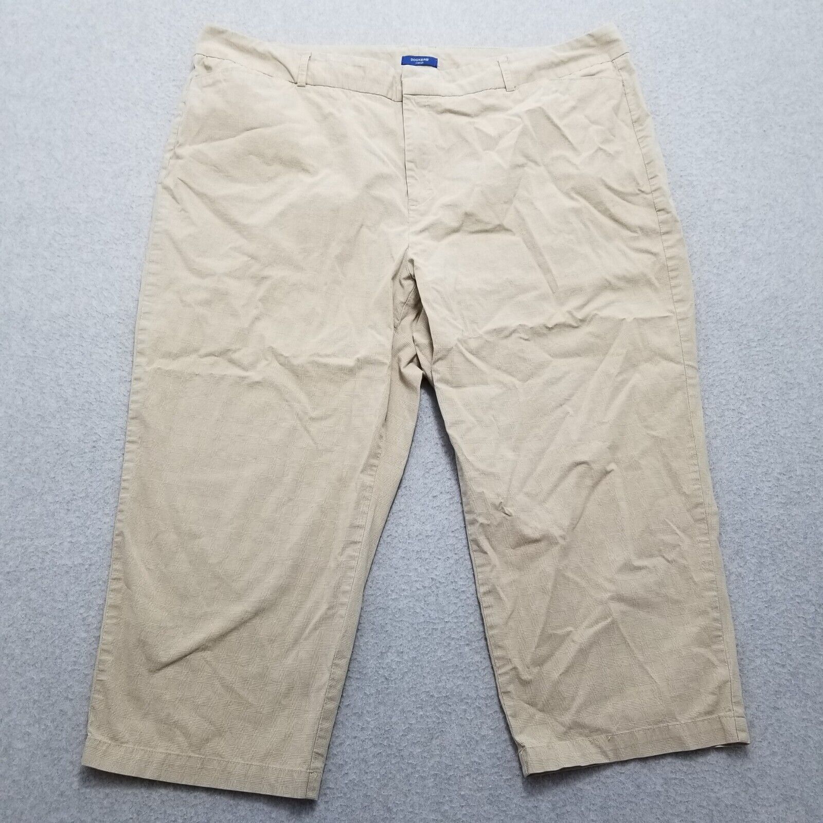 Dockers Dockers Pants Womens 22 Pockets Capri 41x20 Casual Plaid Size 41" - 1 Thumbnail