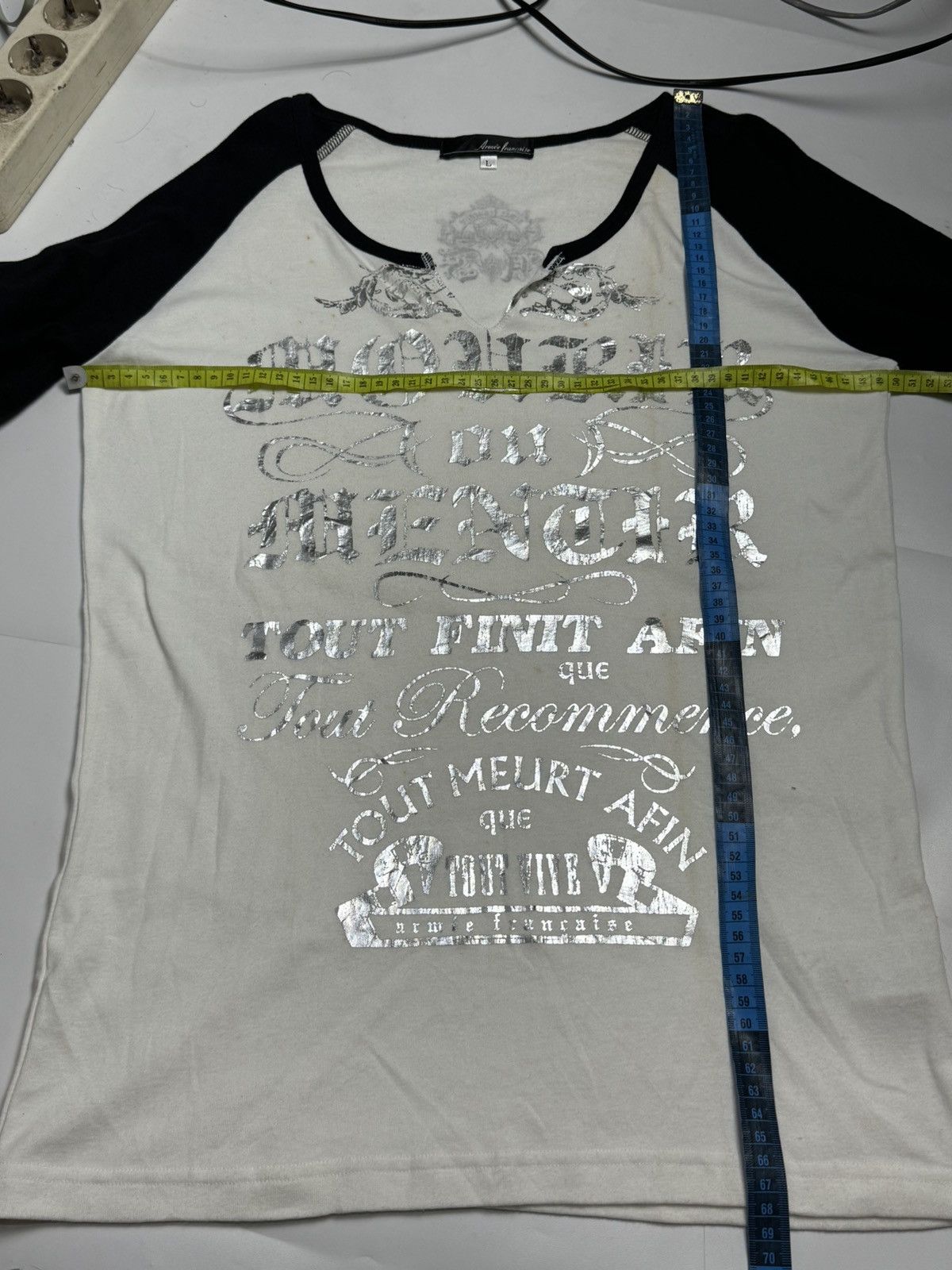 If Six Was Nine × Japanese Brand × Le Grande Bleu (L.G.B.) Arinee Francaise Poem Long Sleeve Size US M / EU 48-50 / 2 - 9 Thumbnail