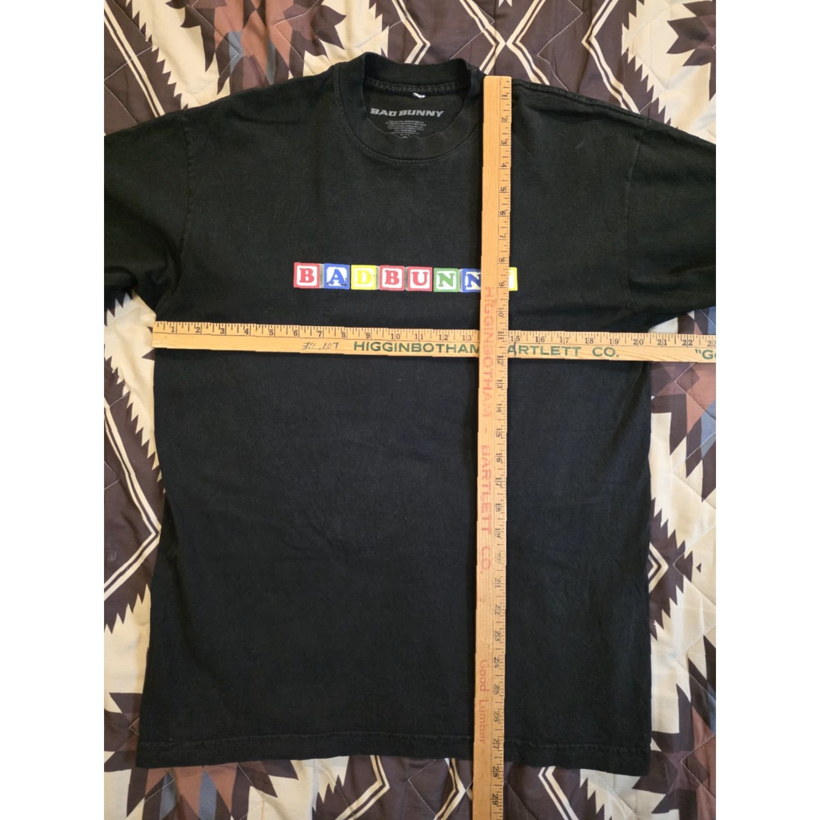 Doublet Bad Bunny YHLQMDLG Blocks Tour T Shirt Double-Sided Black Adult Medium Size US M / EU 48-50 / 2 - 8 Thumbnail