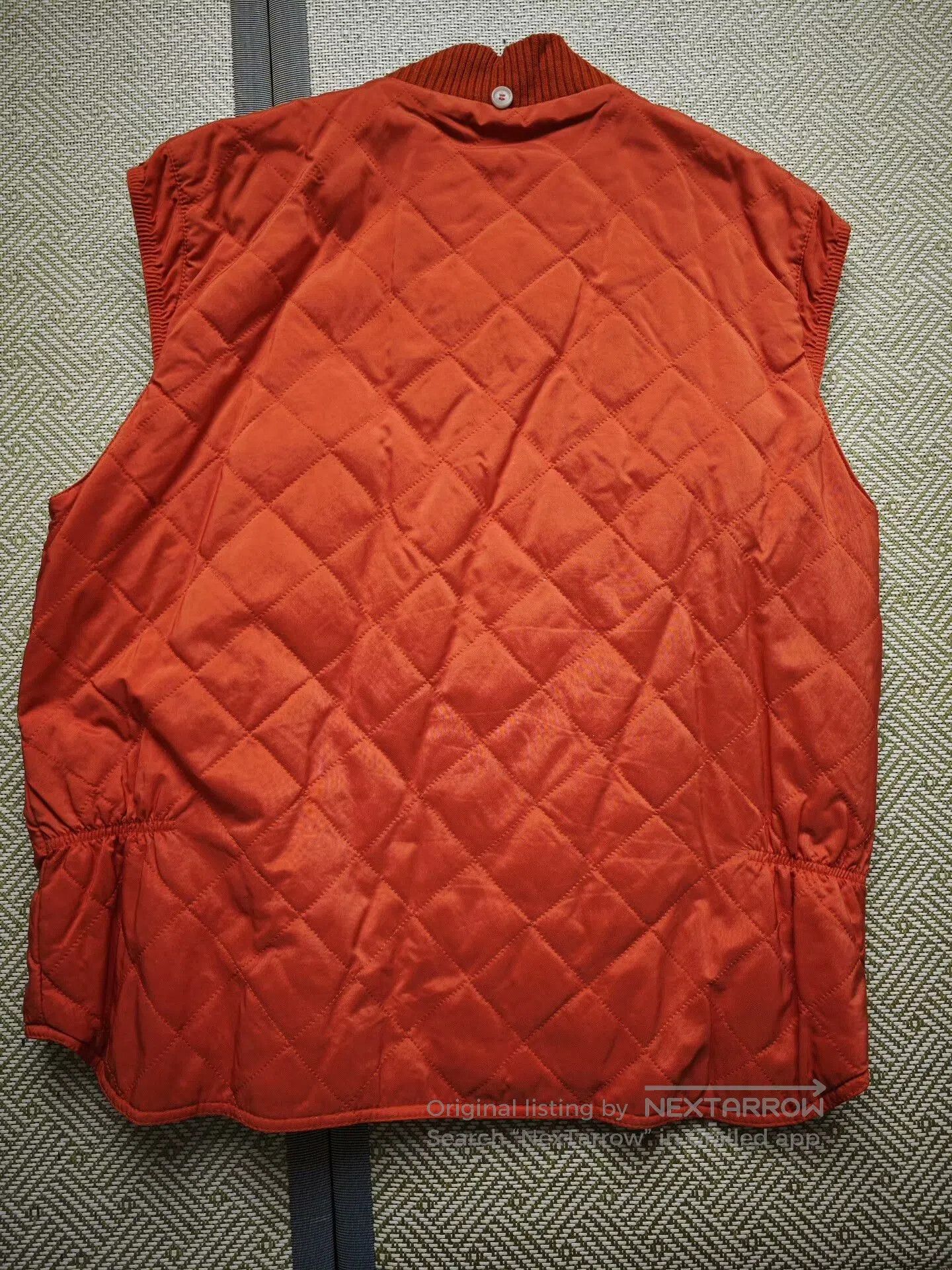 Loro Piana Loro Piana Quilted Vest in Rare Orange Design. Size US L / EU 52-54 / 3 - 7 Thumbnail