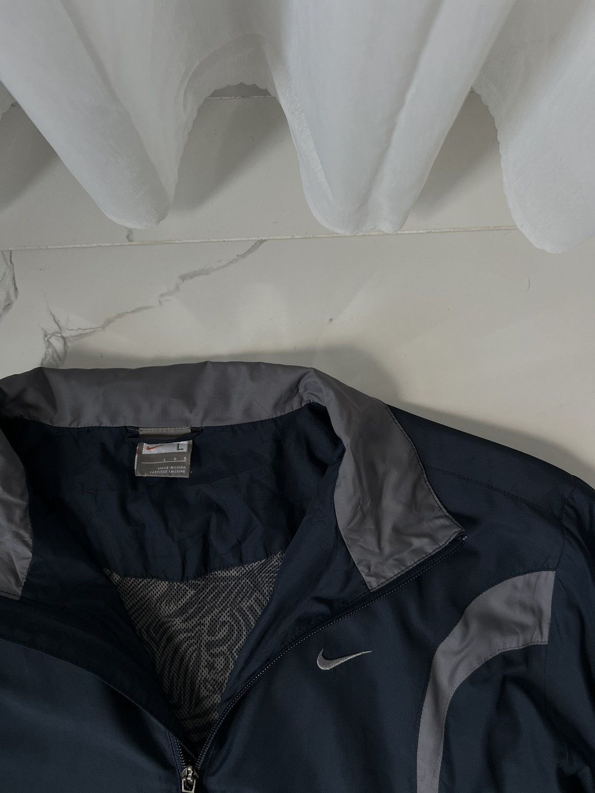 Nike × Vintage 90's NIKE RETRO SWOOSH LOGO Y2K TRACK JACKET GORPCORE Size US L / EU 52-54 / 3 - 4 Thumbnail