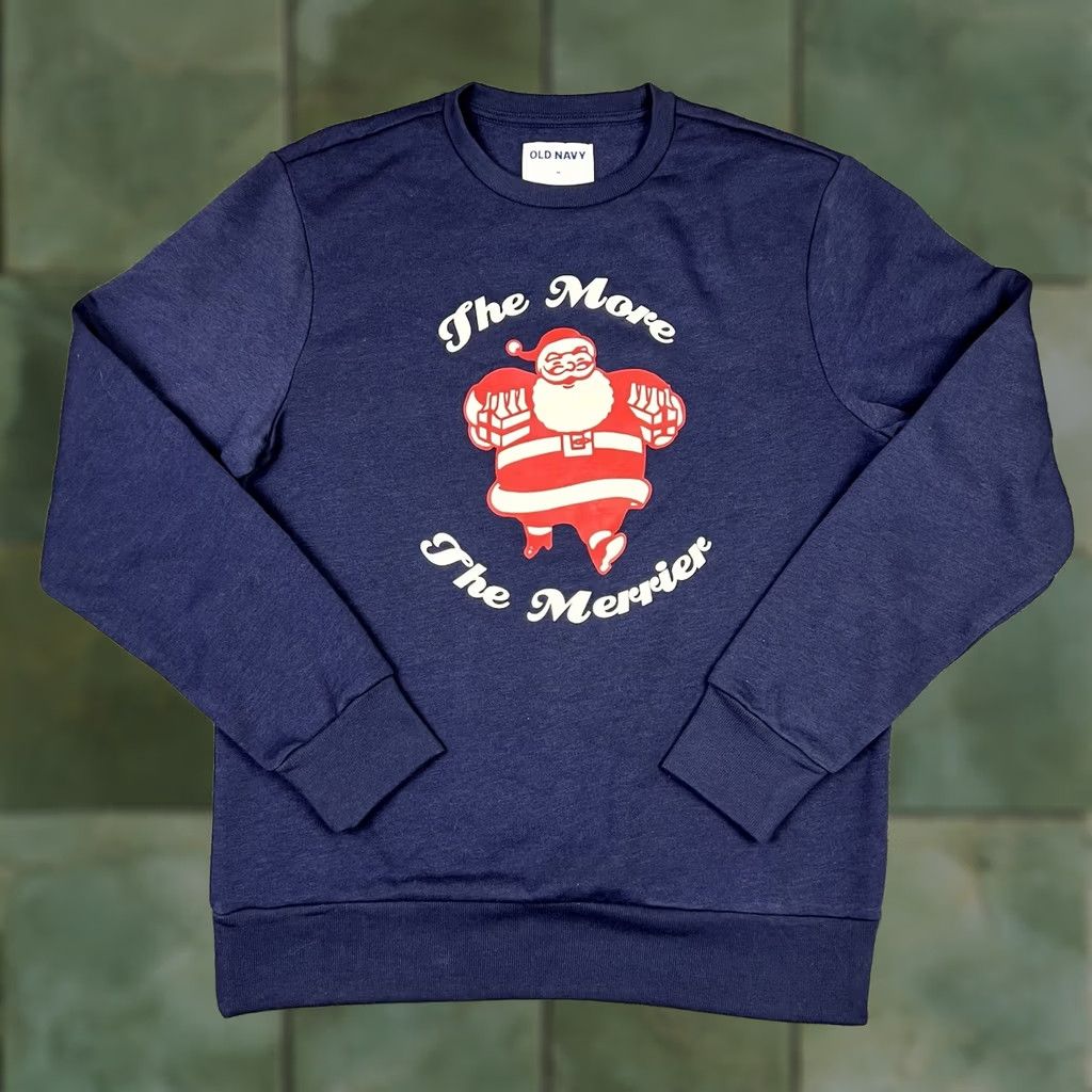 Old Navy VINTAGE Old Navy Christmas Crewneck Sweatshirt Womens Medium Santa Graphic Print Size M / US 6-8 / IT 42-44 - 1 Thumbnail