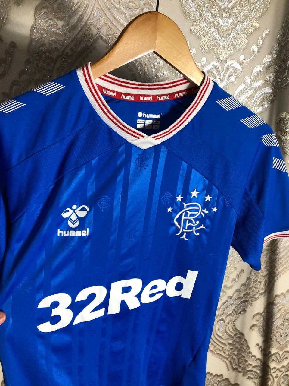 Hummel VINTAGE HUMMEL FC RANGERS SCOTLAND SOCCER JERSEY RETRO Y2K Size US S / EU 44-46 / 1 - 3 Thumbnail