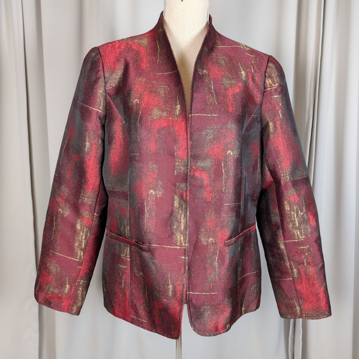 Coldwater Creek Metallic Brocade Tapestry Jacket Size L / US 10 / IT 46 - 14 Thumbnail