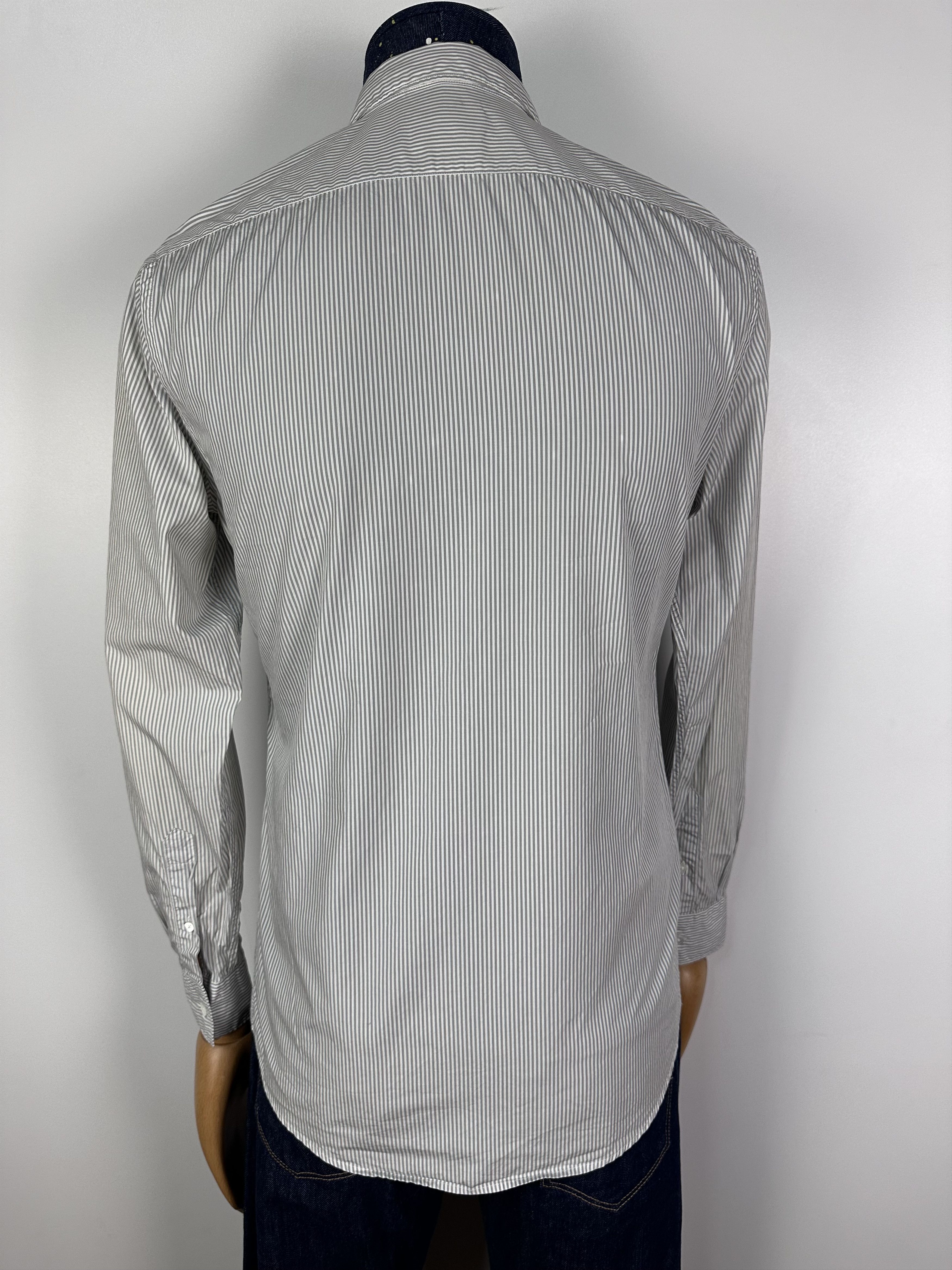 Acne Studios Acne Slim Stripe 2 Mens Shirt Long Sleeve Gray Size 46 Size US S / EU 44-46 / 1 - 7 Thumbnail