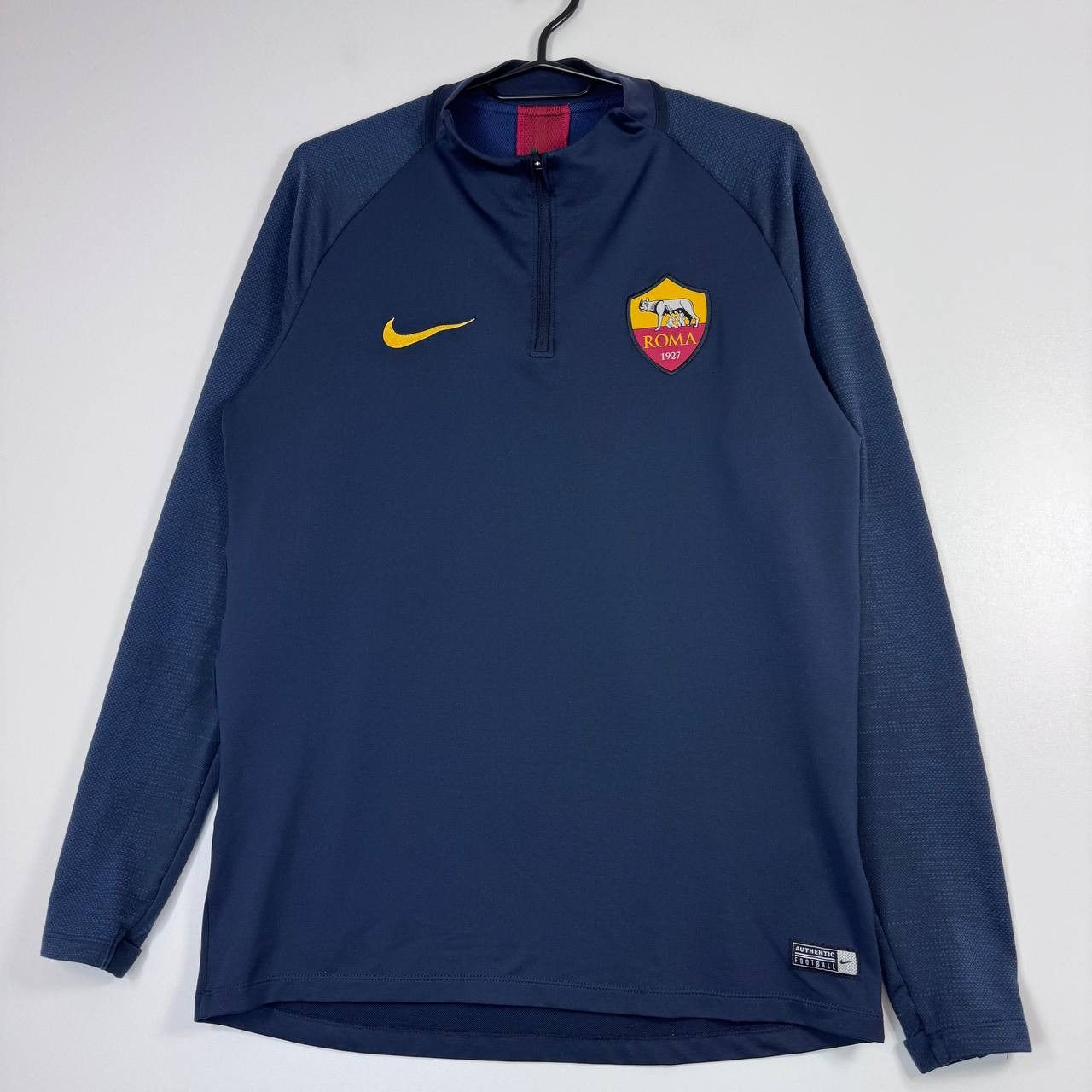 Nike Nike As Roma Training Drill Top 1/4 Zip Blue Mens Football M Size US M / EU 48-50 / 2 - 1 Thumbnail