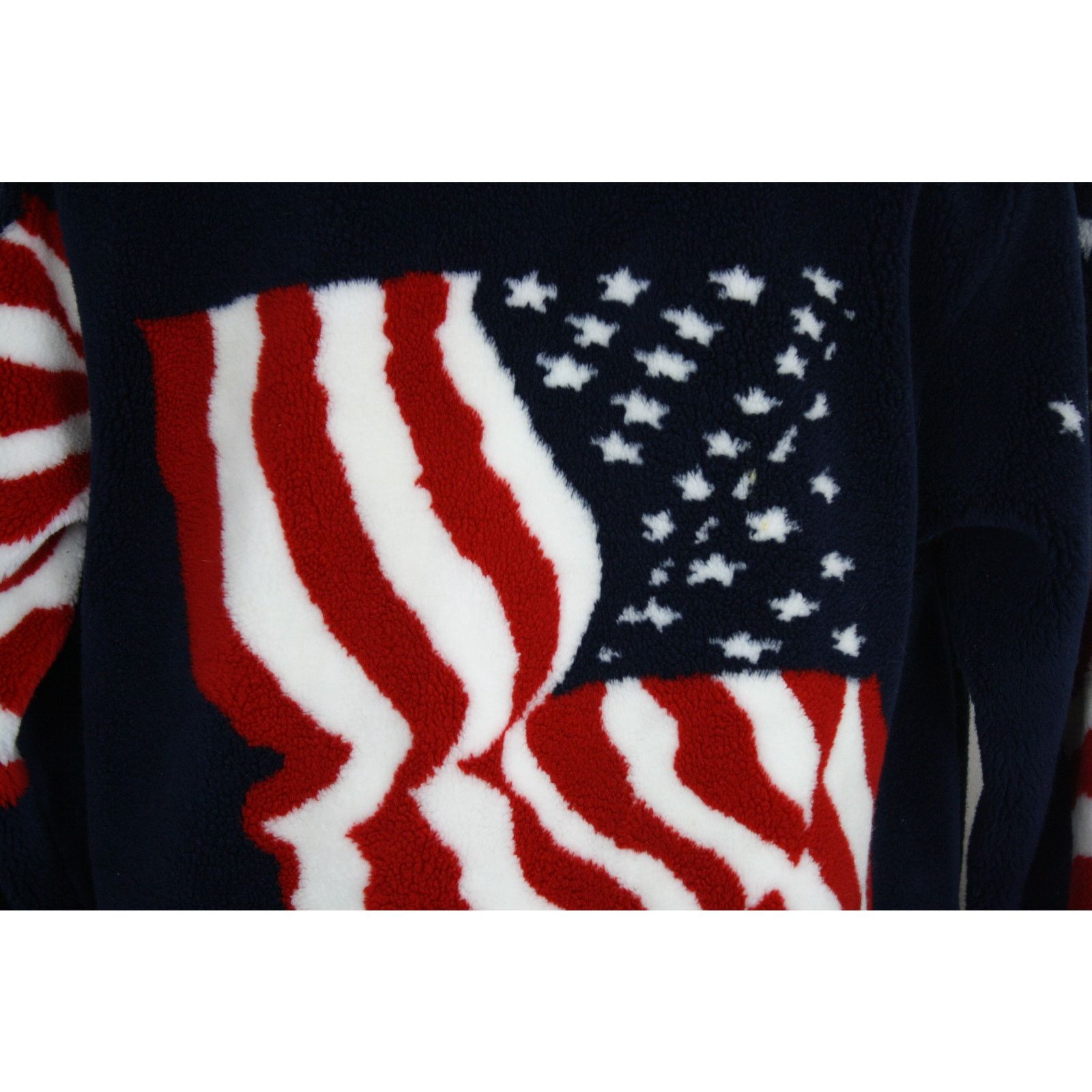 Vintage Vintage Black Mountain USA Flag Fleece Jacket Mens XL Size US XL / EU 56 / 4 - 5 Thumbnail