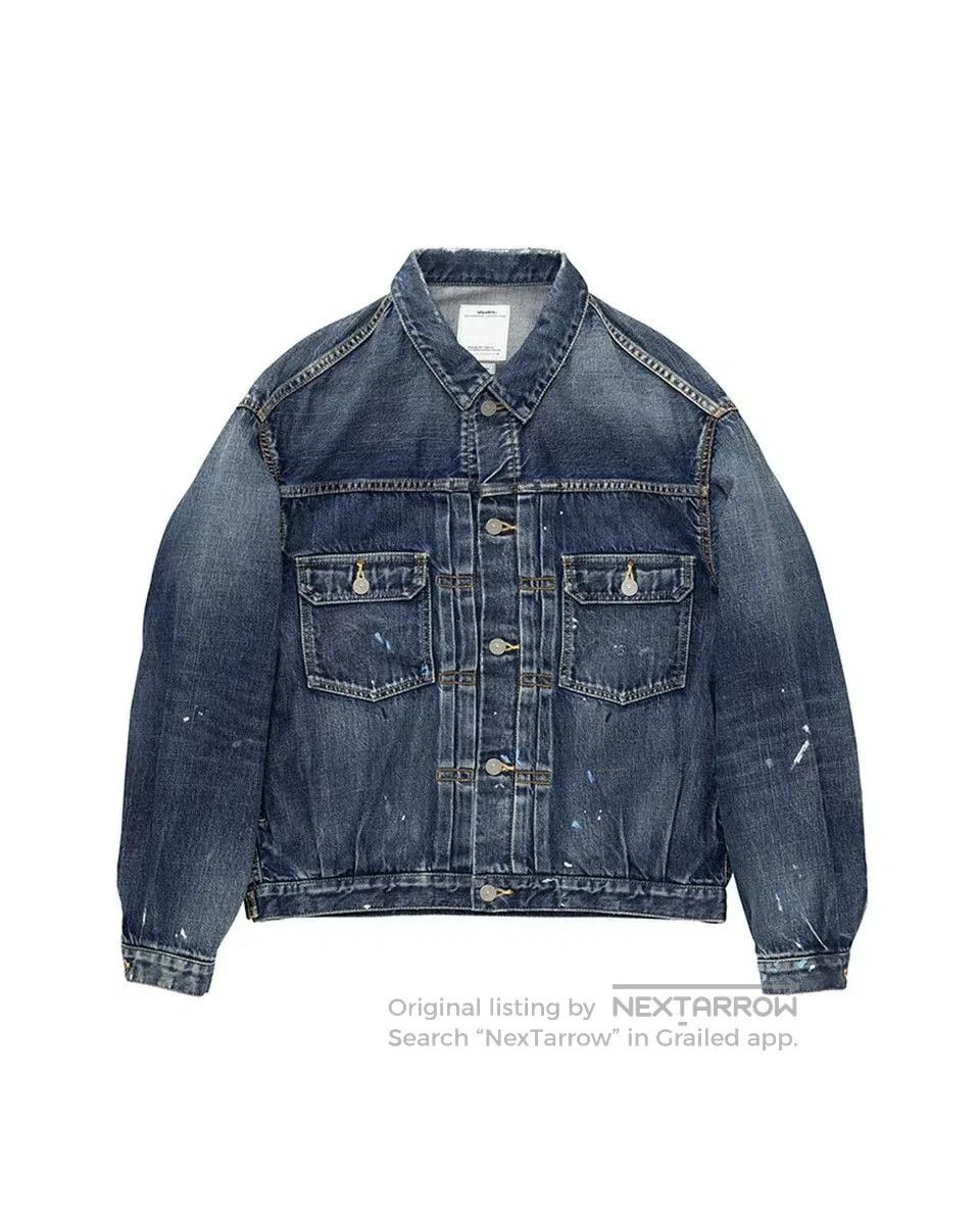 Visvim VISVIM 101XX DMGD Blue Denim Jacket. Size US XXL / EU 58 / 5 - 1 Thumbnail