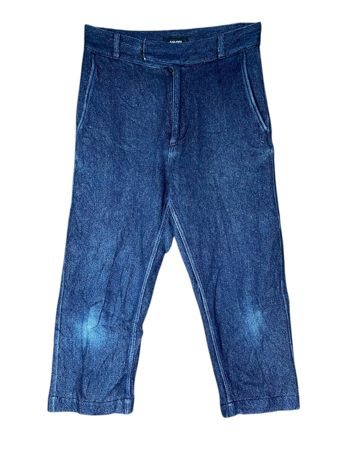 Issey Miyake Rare Ne-Net Designer By Issey Miyake Crop Jeans Size 28" / US 6 / IT 42 - 1 Thumbnail