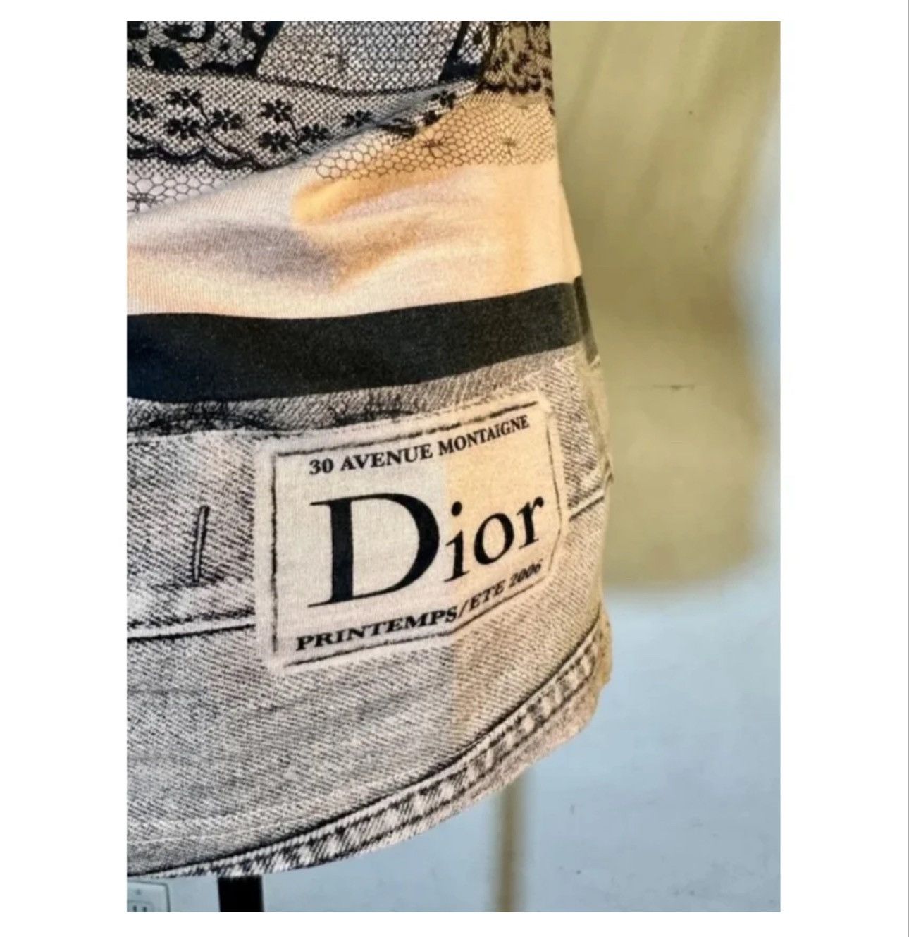 Dior Dior tromp l’oleil top from SS06 by John Galliano. Size M / US 6-8 / IT 42-44 - 6 Thumbnail