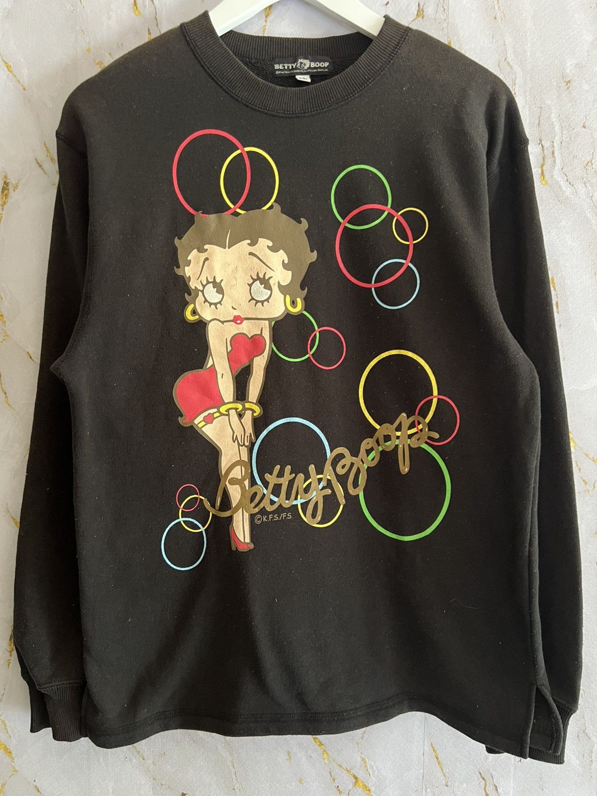 Japanese Brand Vintage Betty Boop Big Logo Sweatshirt Size XL / US 12-14 / IT 48-50 - 1 Thumbnail