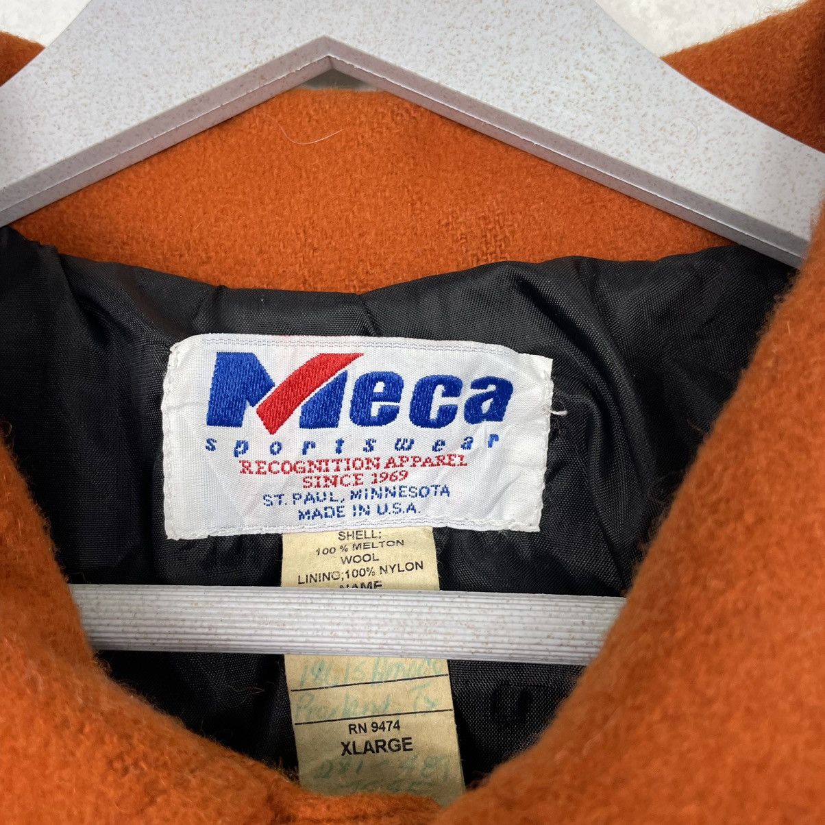 Vintage 💥90s FFA VARSITY BUTTON BOMBER JACKET Size US XL / EU 56 / 4 - 10 Thumbnail