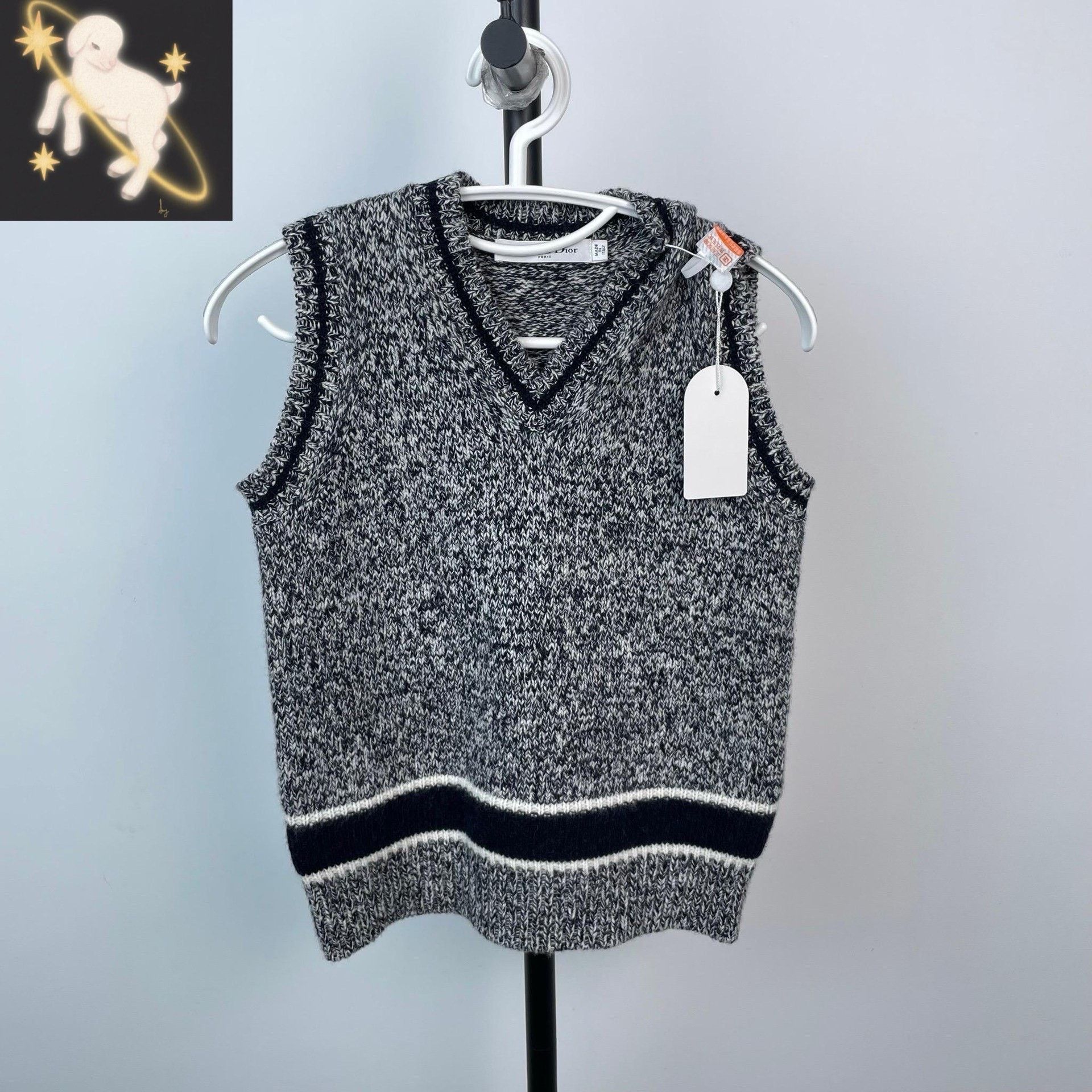 Dior Dior Retro Wool Gray Tank Top 34 Women Size XS / US 0-2 / IT 36-38 - 1 Thumbnail