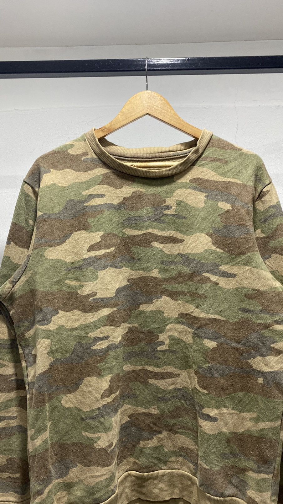 Vintage ‼️FINAL DROP‼️Army Military Sweater Camo Size US L / EU 52-54 / 3 - 4 Thumbnail