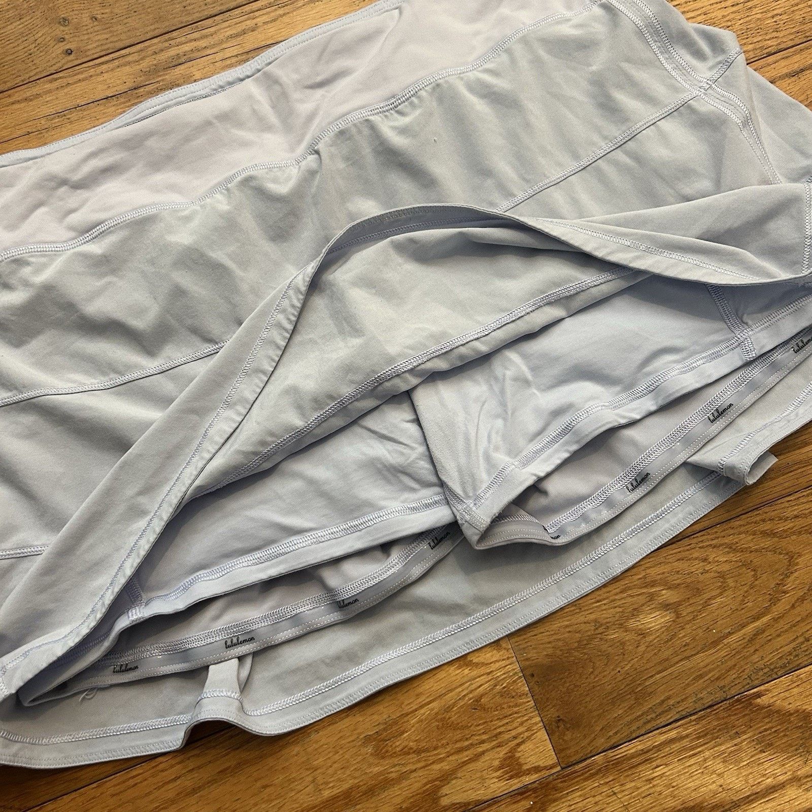 Lululemon Pace Rival Lined Athletic Performance Tennis Skirt Blue 14 Size 36" / US 14 / IT 50 - 2 Thumbnail
