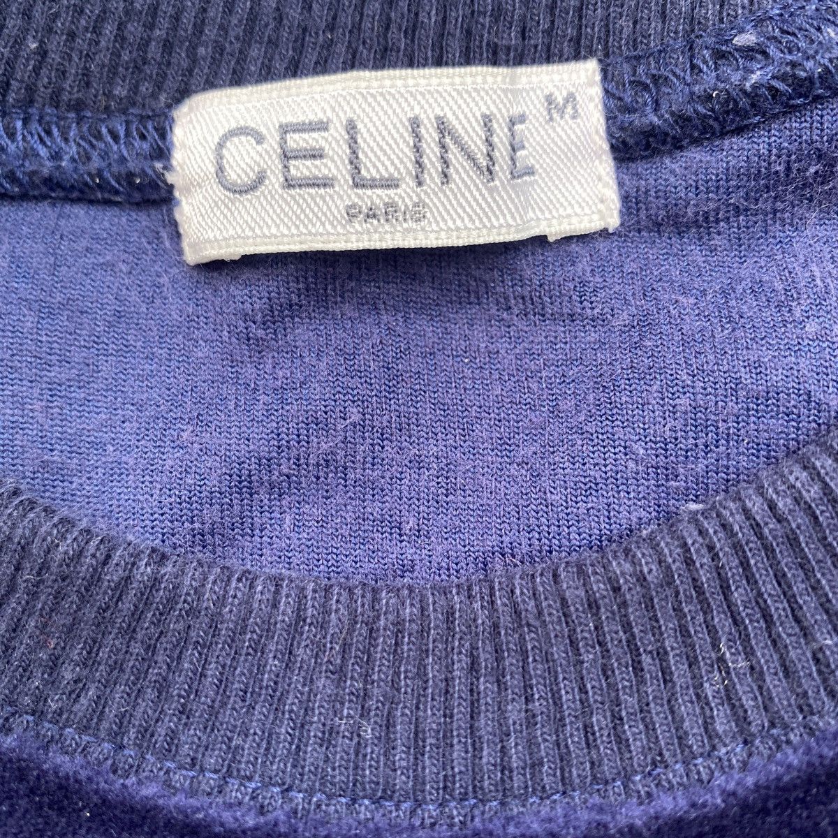 Celine Vintage Celine Velvet Velour Sweatshirt Size L / US 10 / IT 46 - 3 Thumbnail