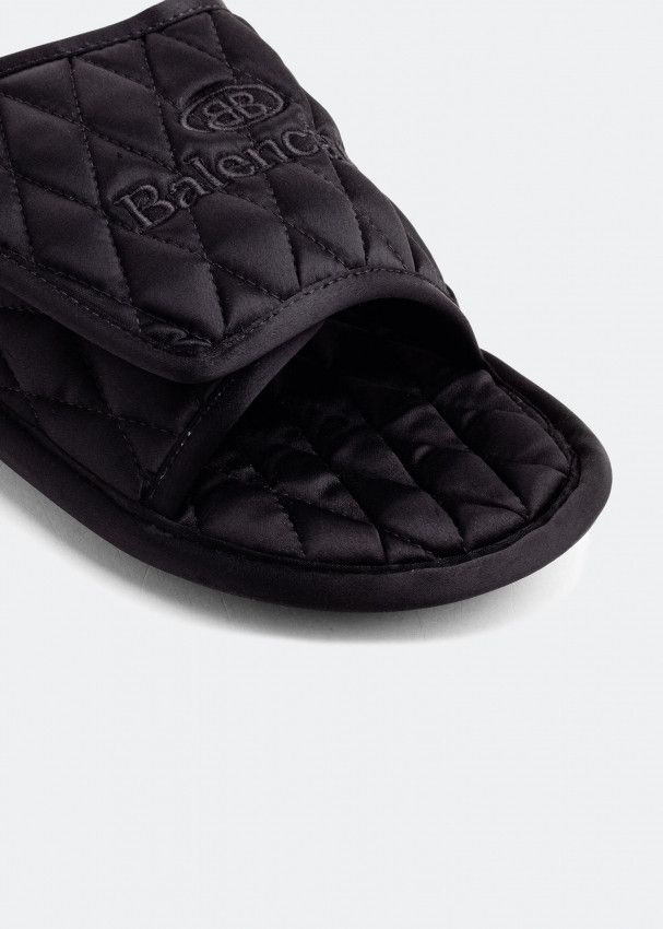 Balenciaga o1mt1gz0524 Home Slide Sandals in Black Size US 9.5 / EU 42-43 - 3 Thumbnail