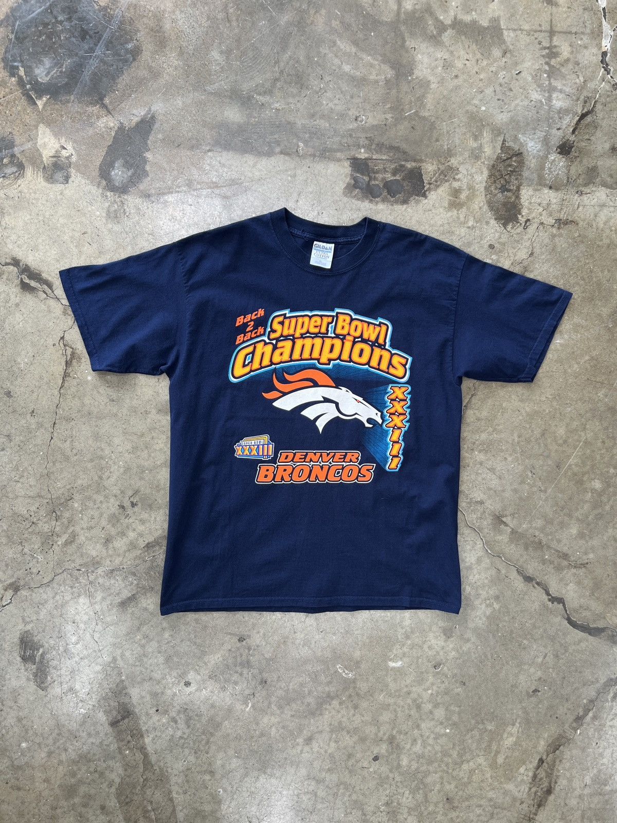 NFL Vintage 90s Super Bowl XXXIII Champions Broncos Tee XL Size US XL / EU 56 / 4 - 2 Thumbnail