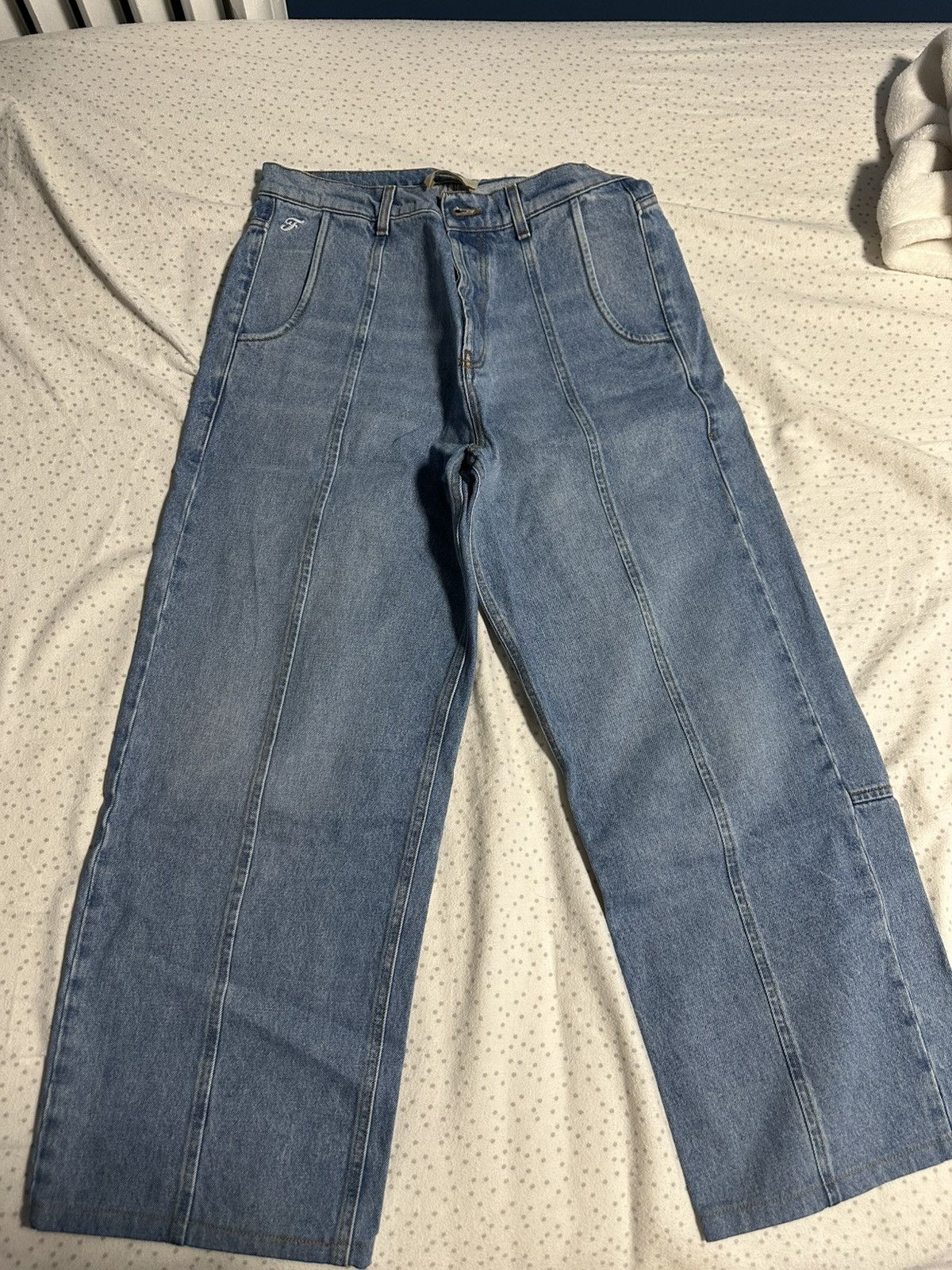 FiveFourFive 545 FRONT STITCH HEAVY DENIM 02 (Hemmed) Size US 32 / EU 48 - 1 Thumbnail
