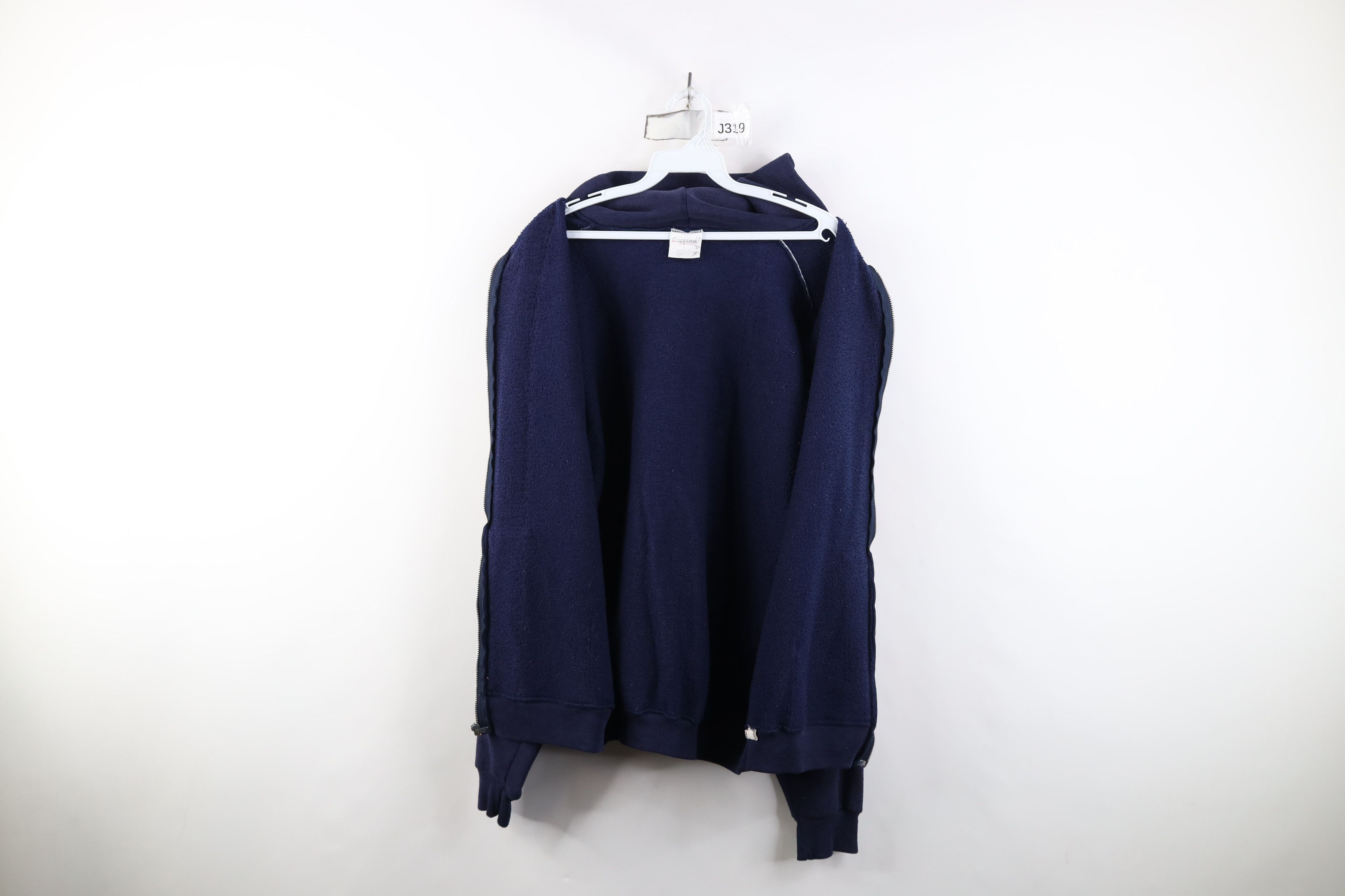 Vintage Vintage 90s Streetwear Blank Sun Faded Full Zip Hoodie USA Size US L / EU 52-54 / 3 - 11 Thumbnail
