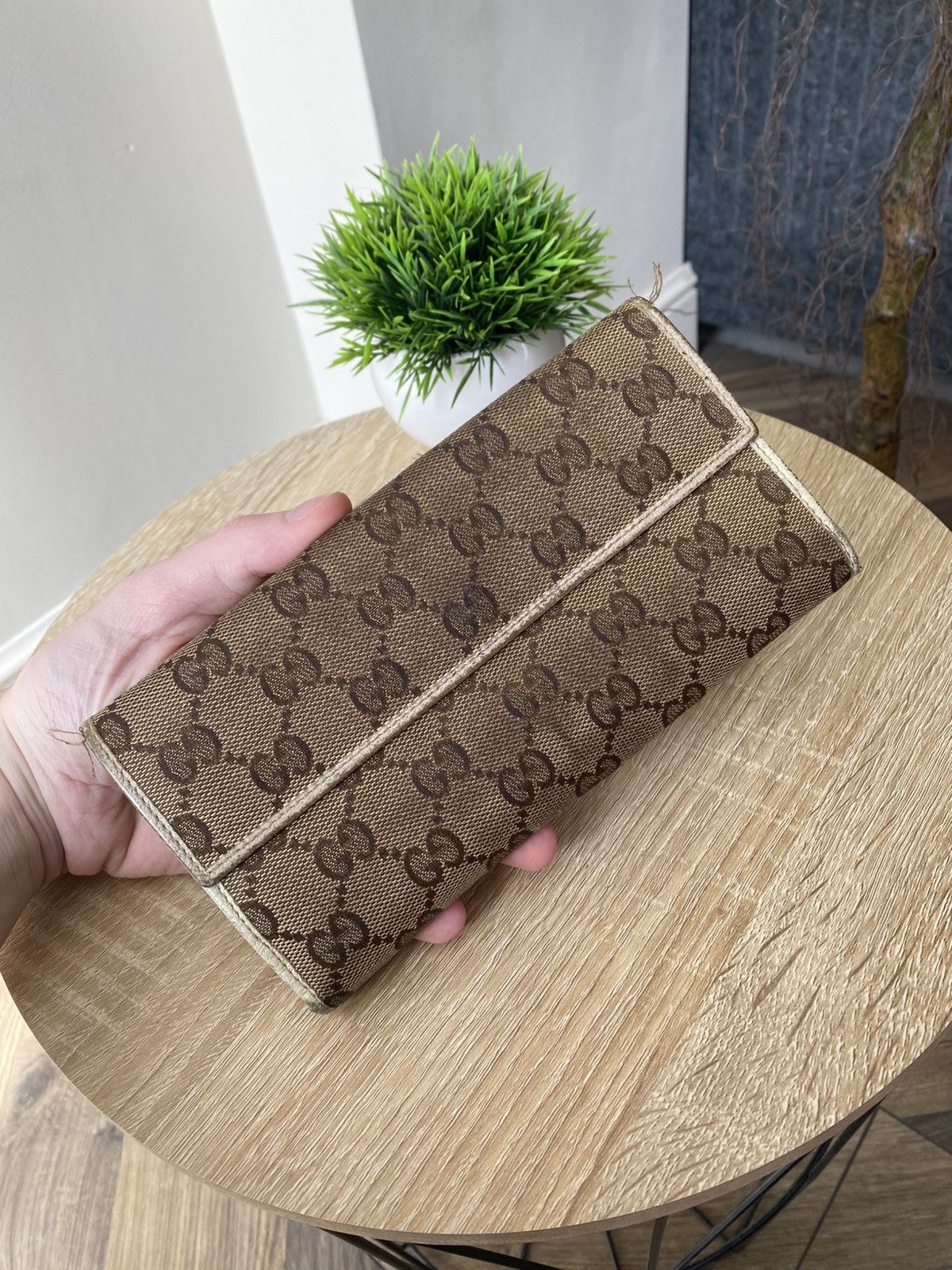Gucci Vintage Gucci Logo Monogram Wallet Size ONE SIZE - 5 Thumbnail