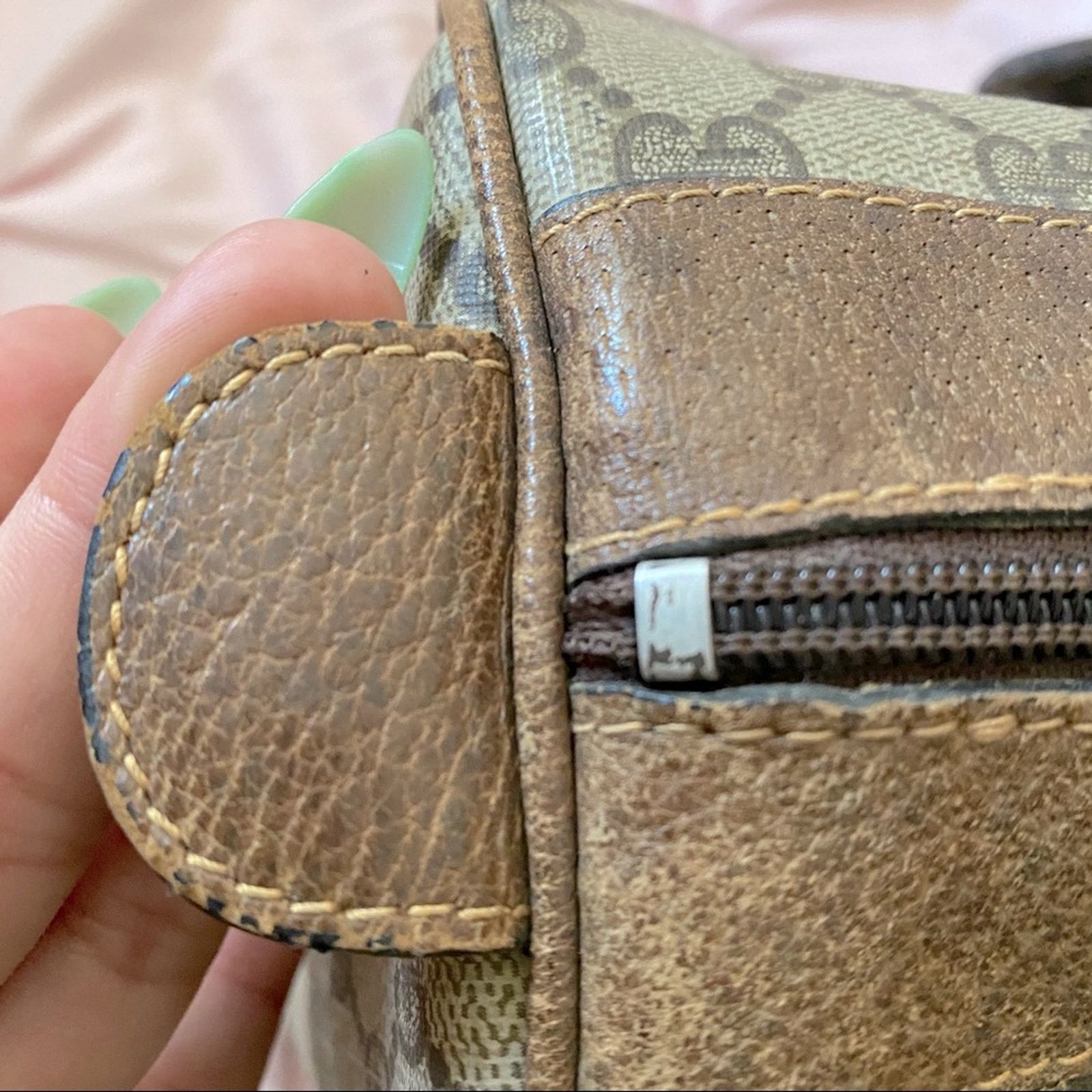 Gucci Gucci Carry All Boston Vintage Handbag GG Size ONE SIZE - 12 Thumbnail