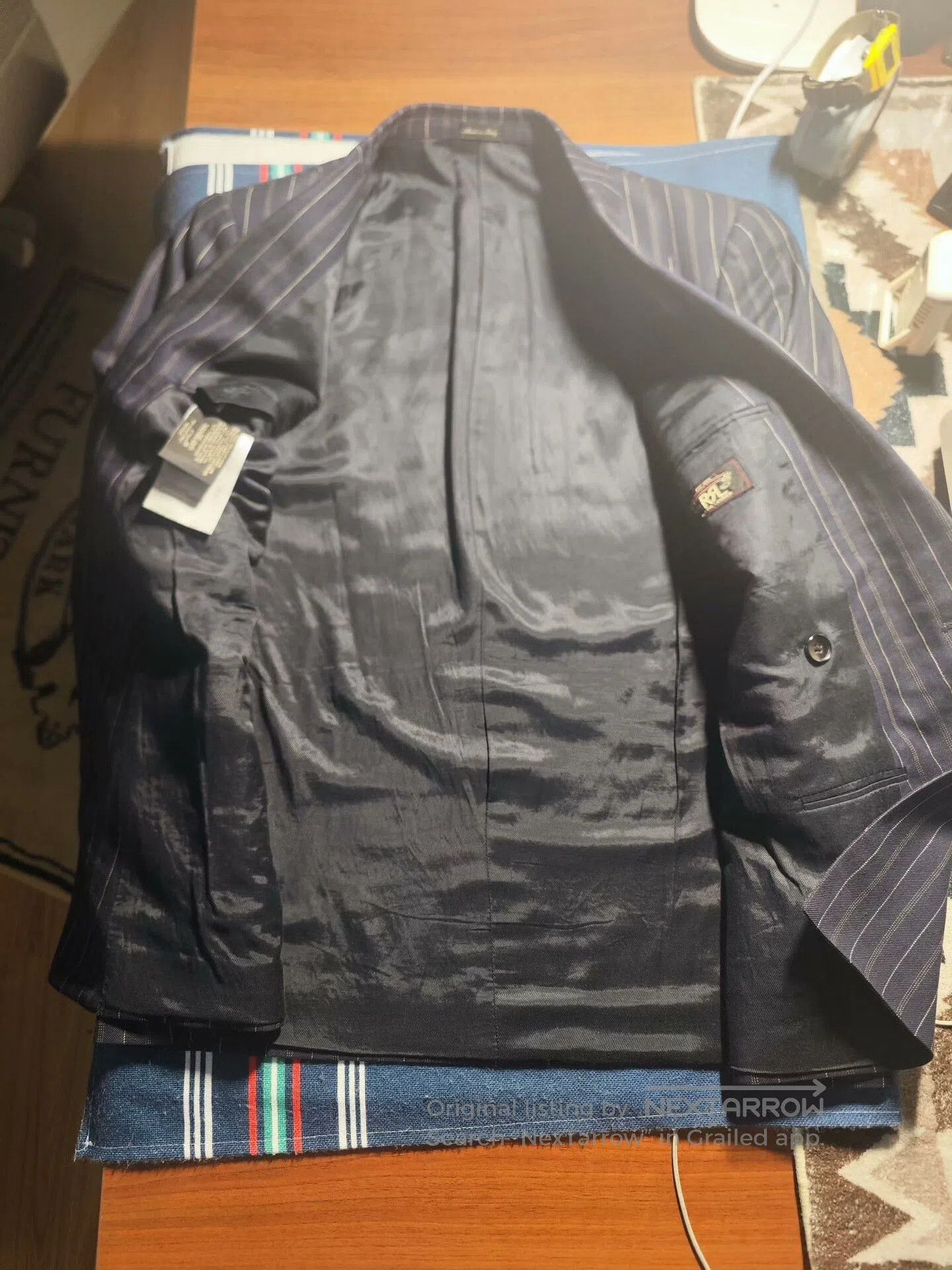 RRL Ralph Lauren RRL Double-Breasted Wool-Linen Blazer. Size US L / EU 52-54 / 3 - 4 Thumbnail