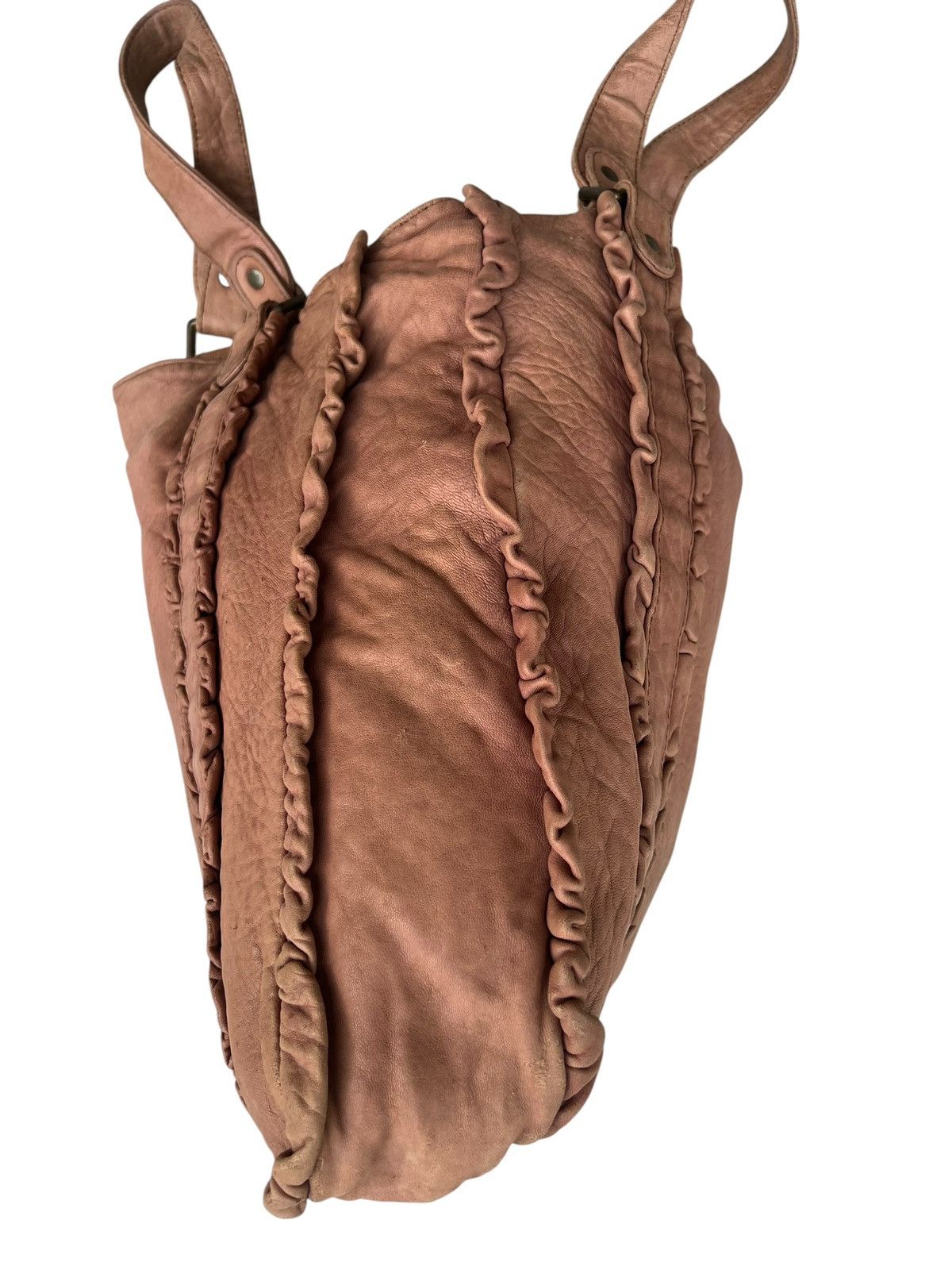 Leather Vintage Gerard Darel Distressed Patina Leather Tote Bag Size ONE SIZE - 16 Thumbnail