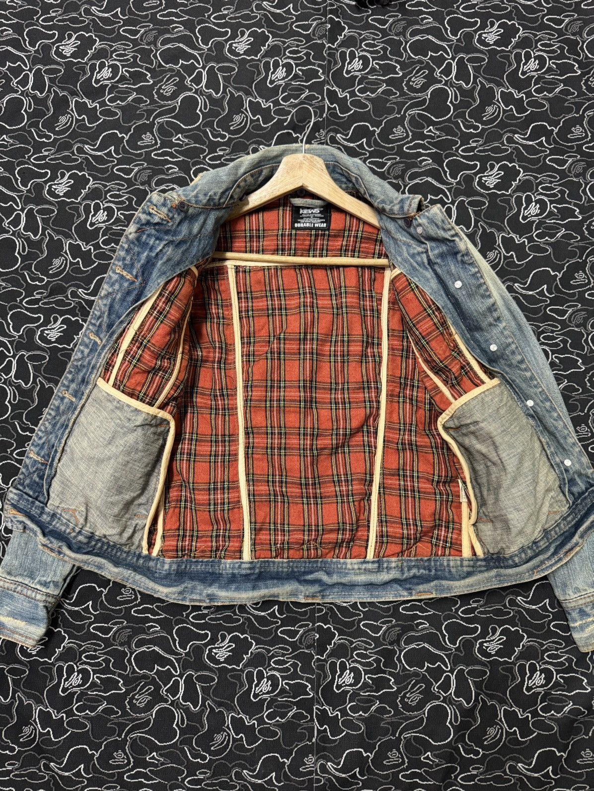 Other 2000s GLAD NEWS PUNK DENIM JACKET Size US XS / EU 42 / 0 - 4 Thumbnail