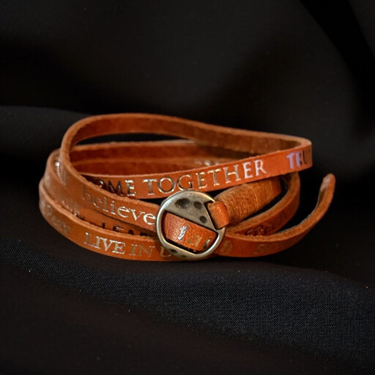 Other Words of inspiration leather wrap bracelet Size ONE SIZE - 1 Thumbnail