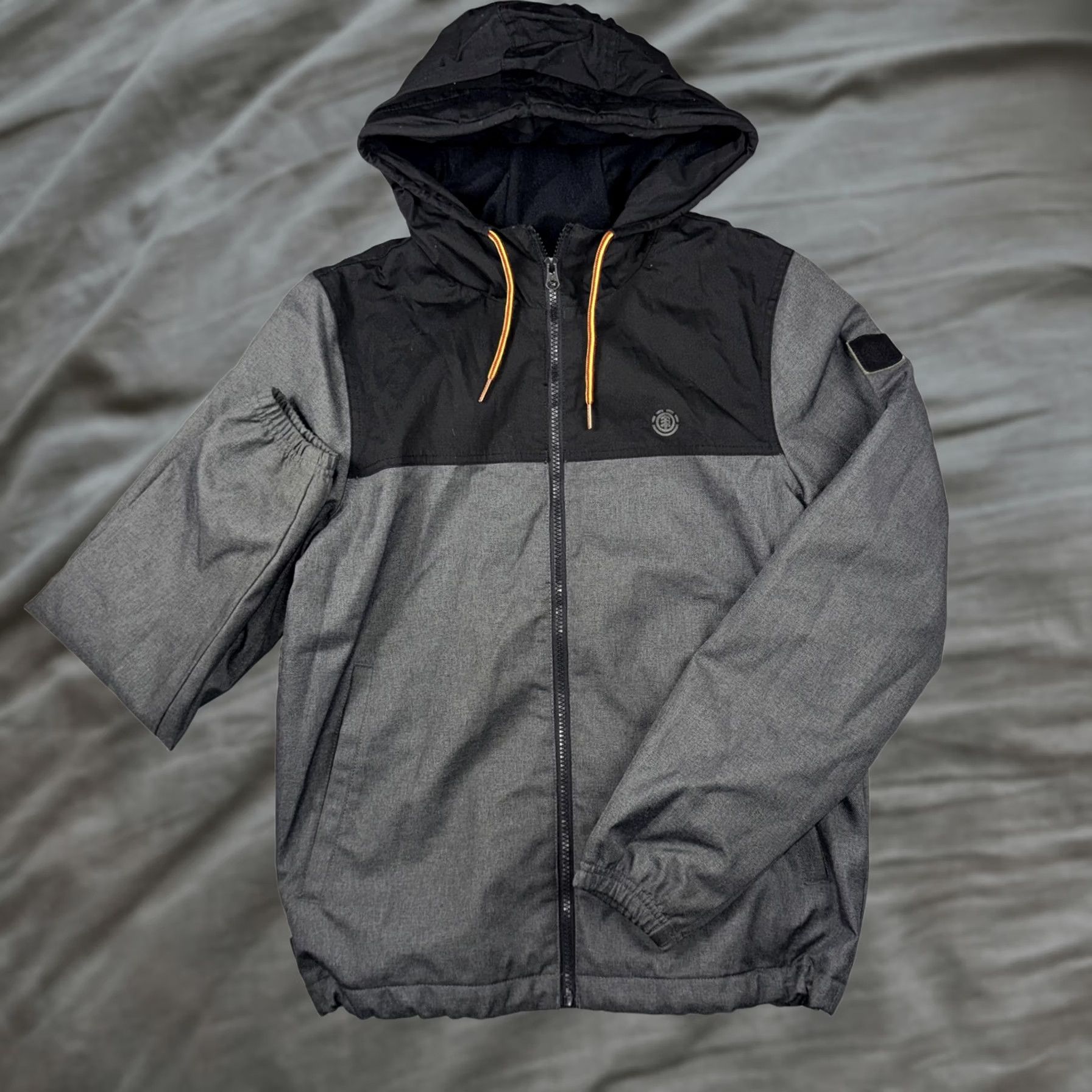 Element VINTAGE? No — Element Wolfeboro Jacket Mens S Gray Black Hooded Full Zip Softshell Outdoor Shirt/Coat? Size US S / EU 44-46 / 1 - 1 Thumbnail