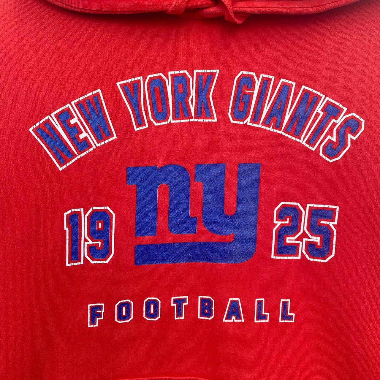 NFL NEW YORK GIANTS HOODIE EXTRA LARGE PULLOVER RED Size US XL / EU 56 / 4 - 4 Thumbnail